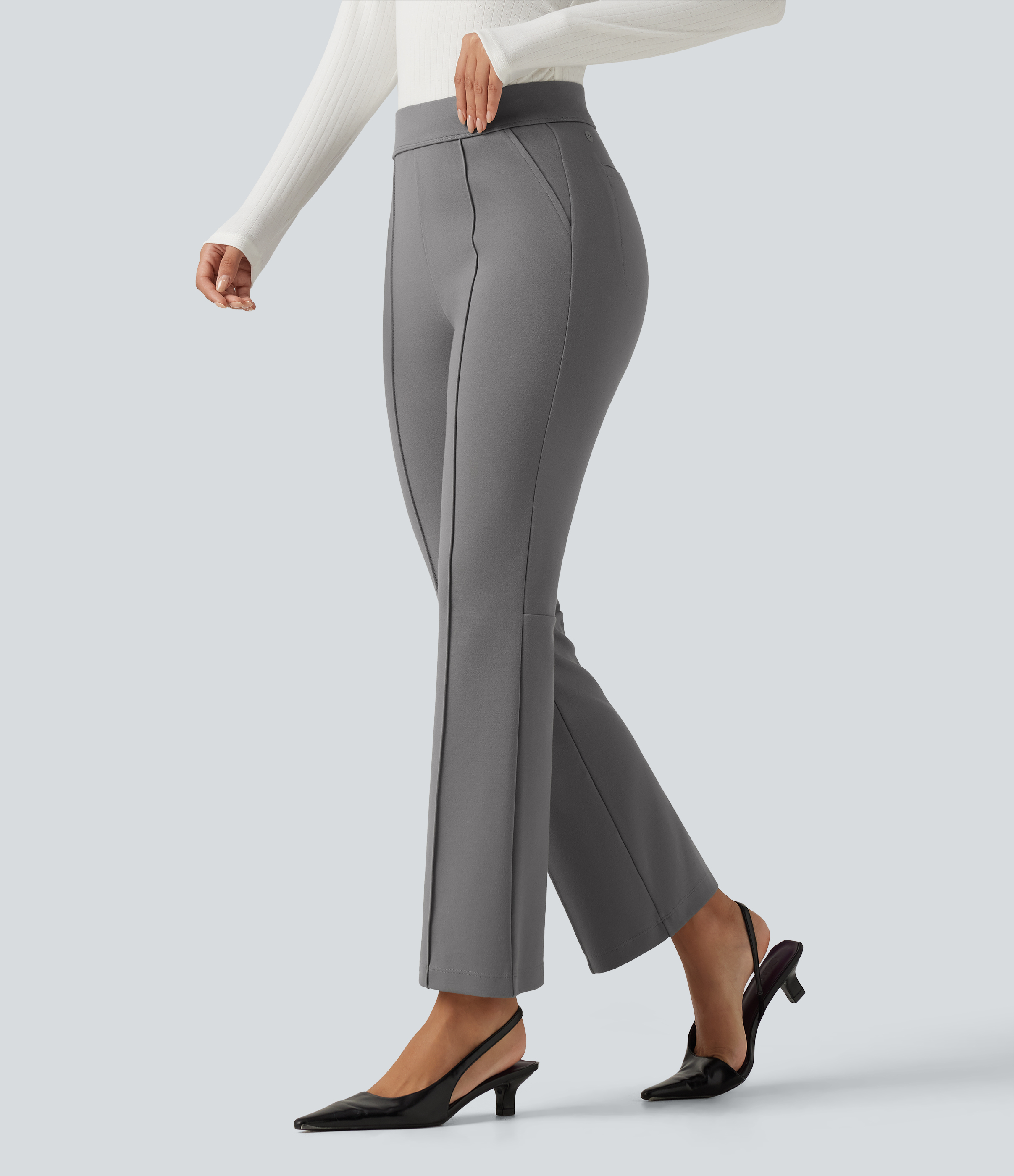 Halara Flex™ High Waisted Pintuck Bootcut Work Pants with Pockets