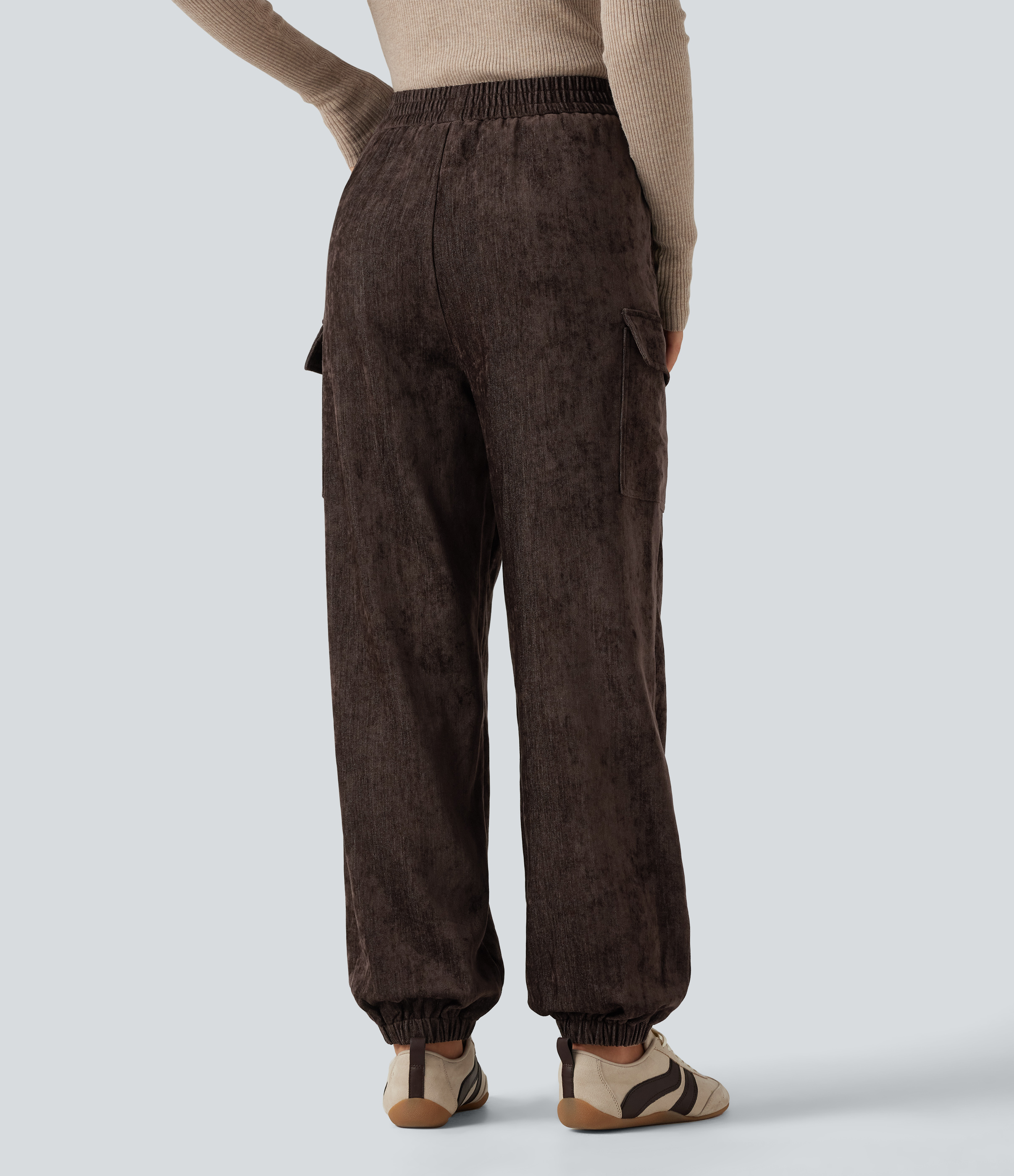 Mole' Pantalon décontracté à taille haute avec poches / 2