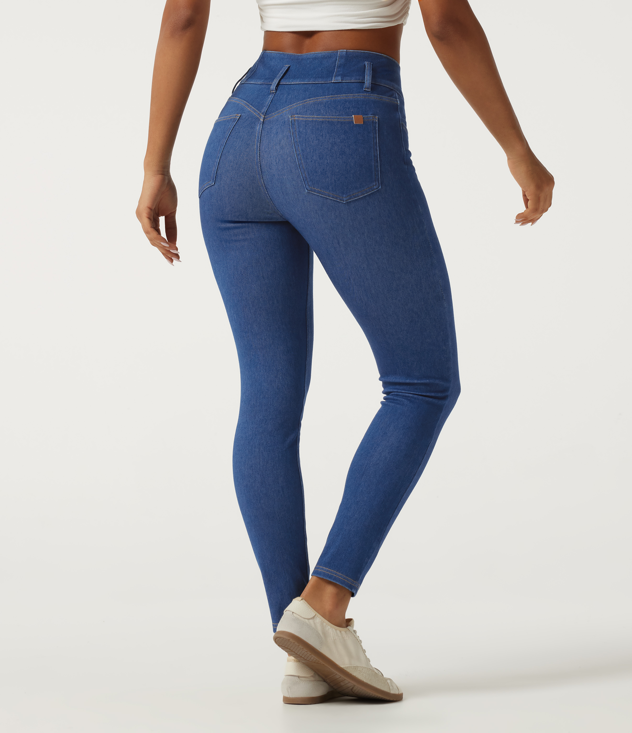 Gulf Stream Blue Denim Halara Flex™ High Waisted Skinny Casual Jeans with Pockets / 2