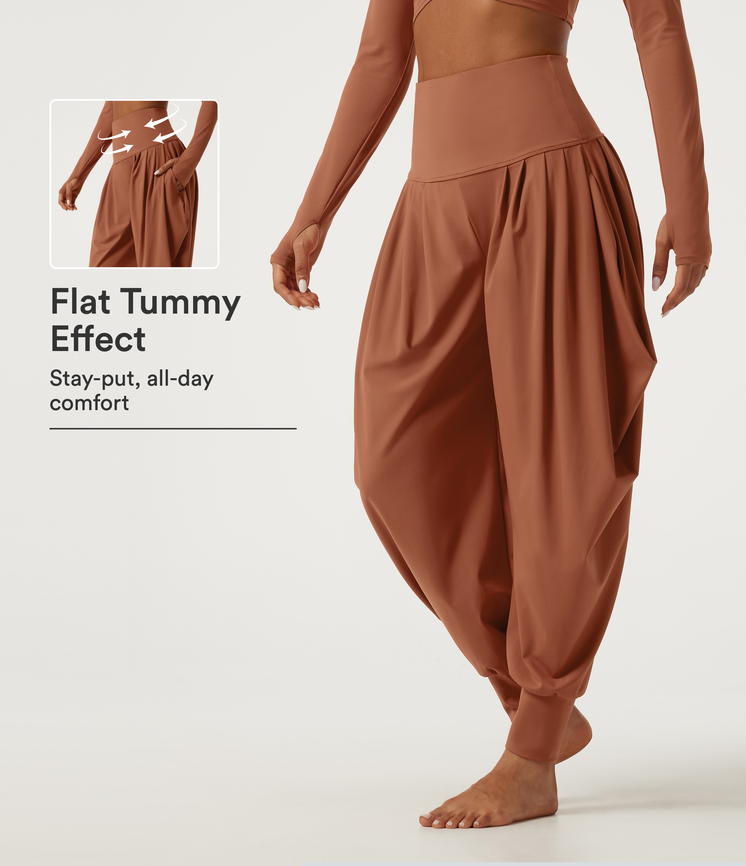 SoftlyZero™ Airy High Waisted Stacked InstantCool Dance Joggers with Pockets