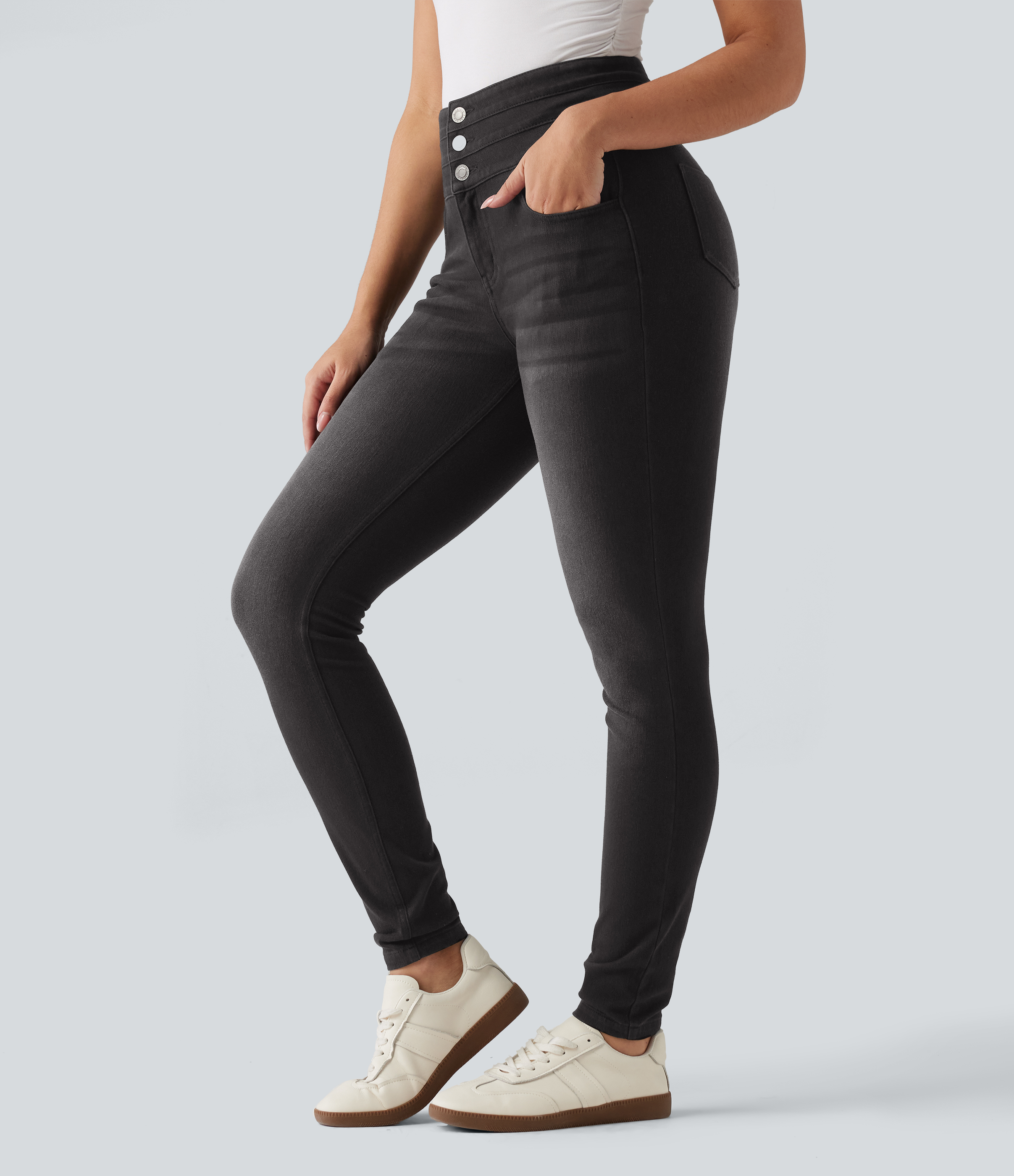 Halara Flex™ High Waisted Skinny Casual Jeans with Pockets