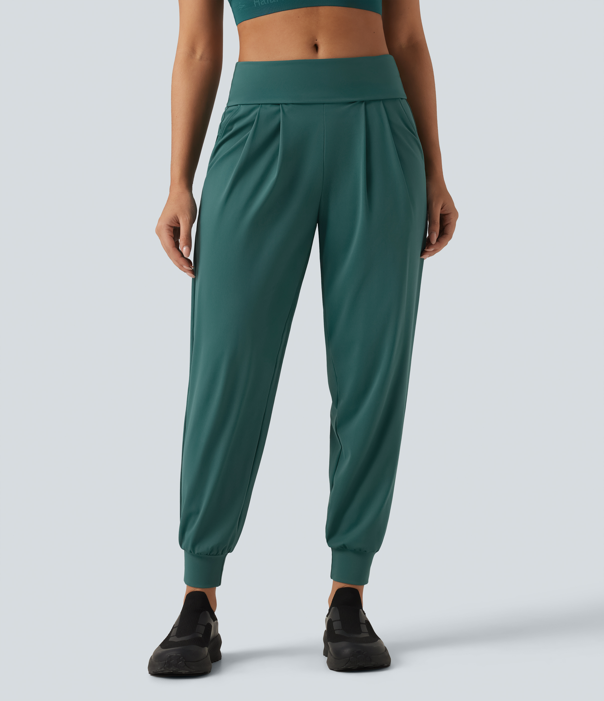Joggers de course taille mi-haute avec poches