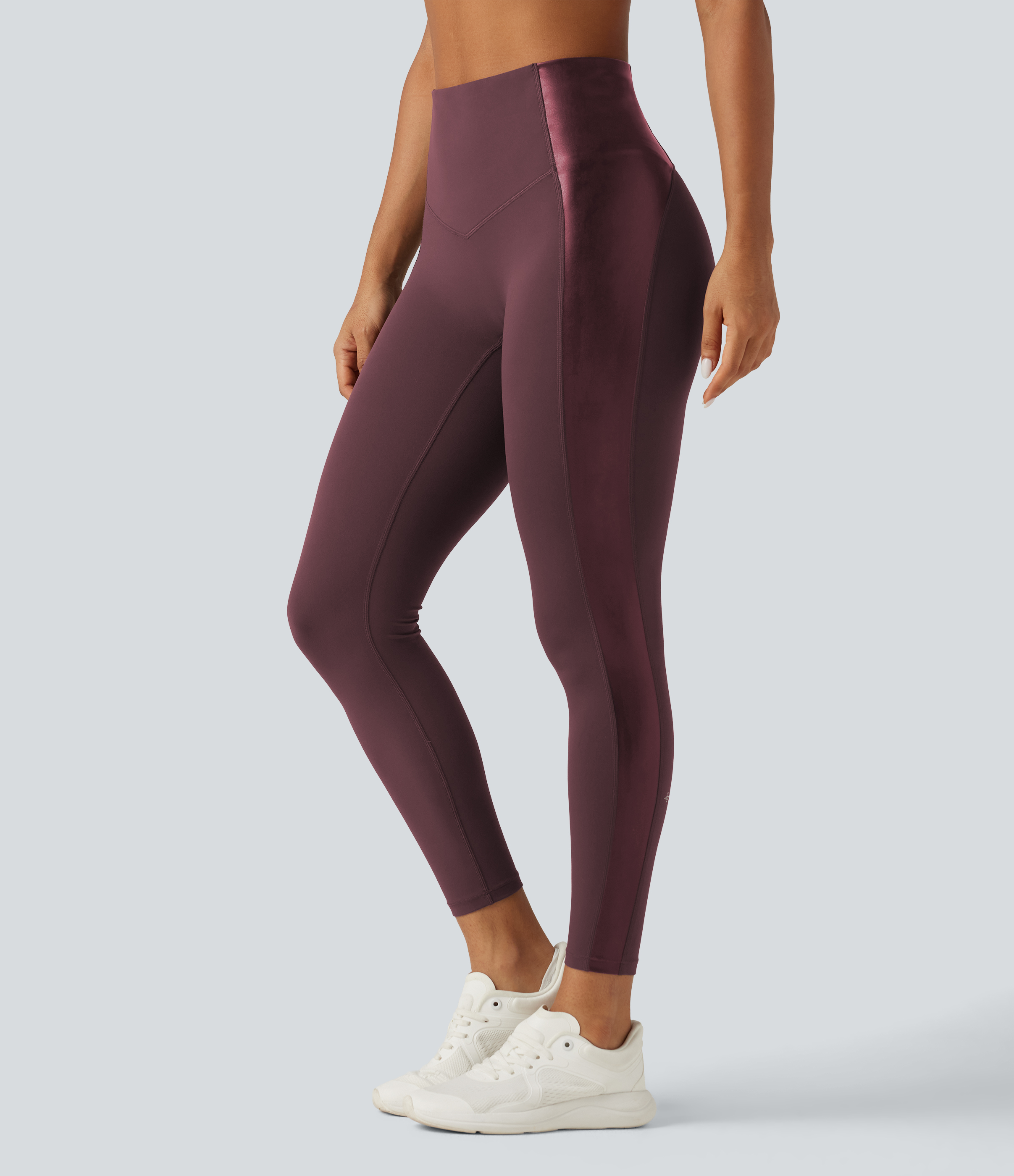 Halara UltraSculpt™ High Waisted Stretchy PU Tummy Control Yoga Leggings with Pocket