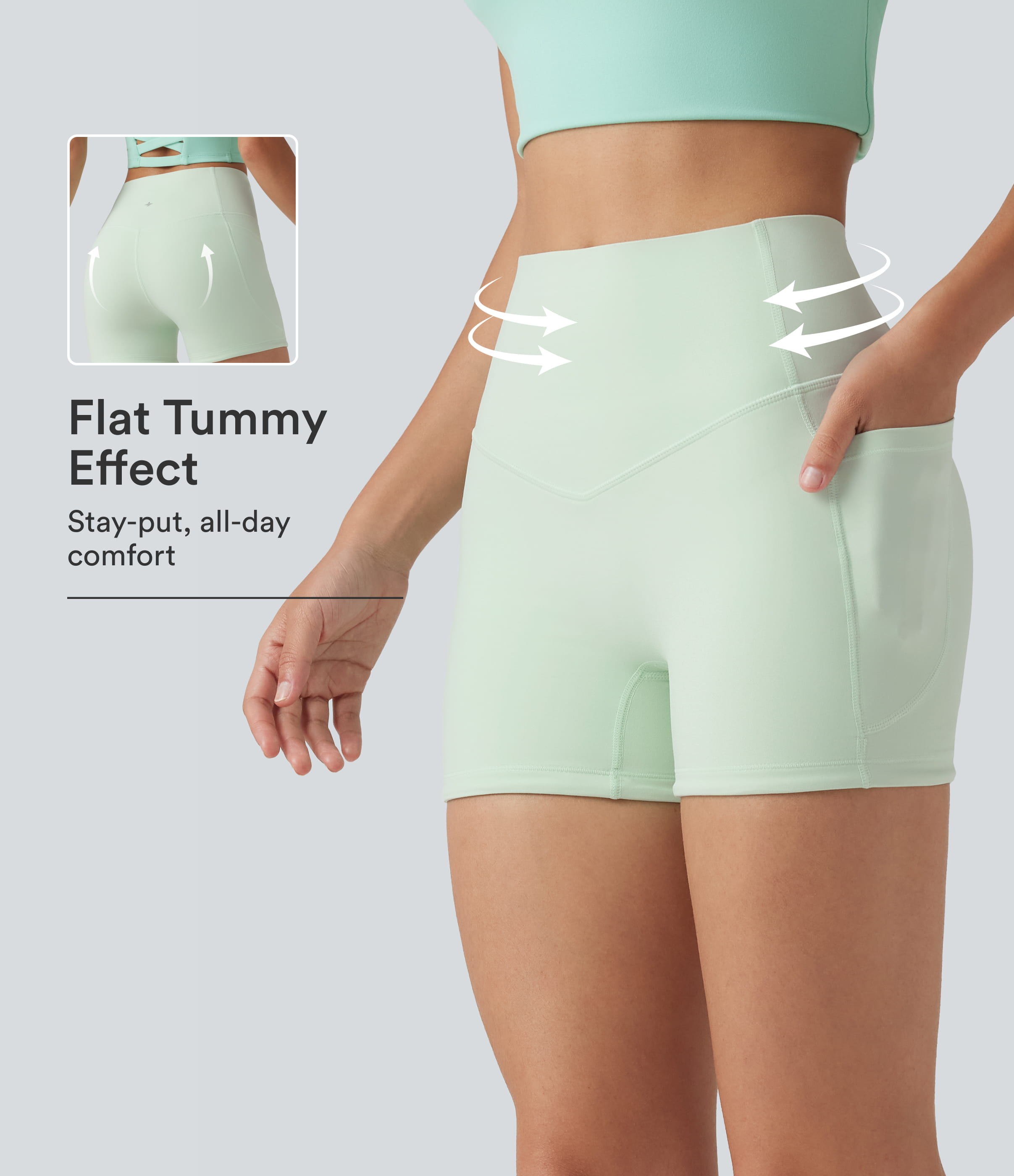 Halara UltraSculpt™ High Waisted Tummy Control Shaping Training Biker Shorts 3'' with Pockets