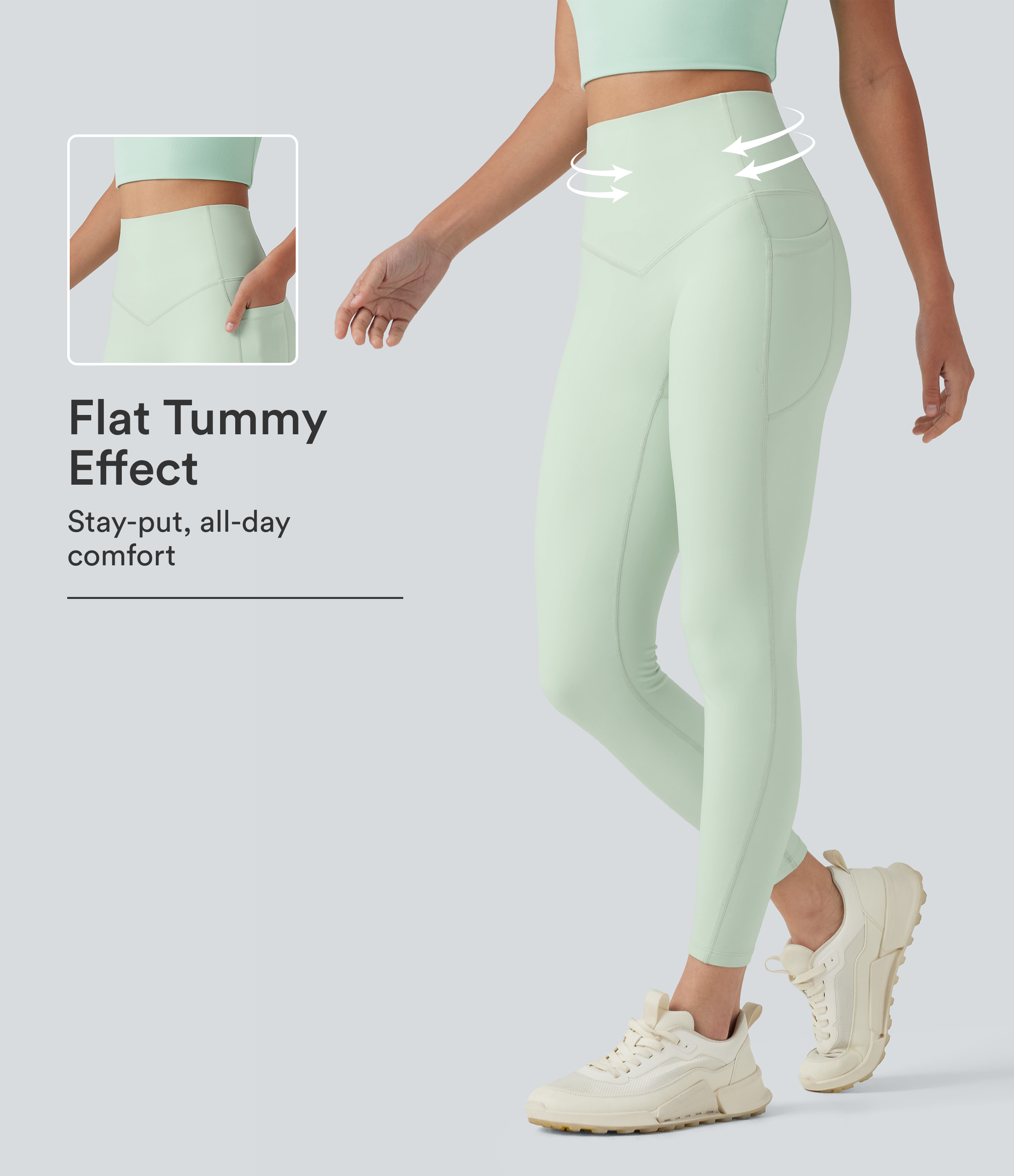 Halara UltraSculpt™ High Waisted Tummy Control Shaping Workout Leggings with Pockets