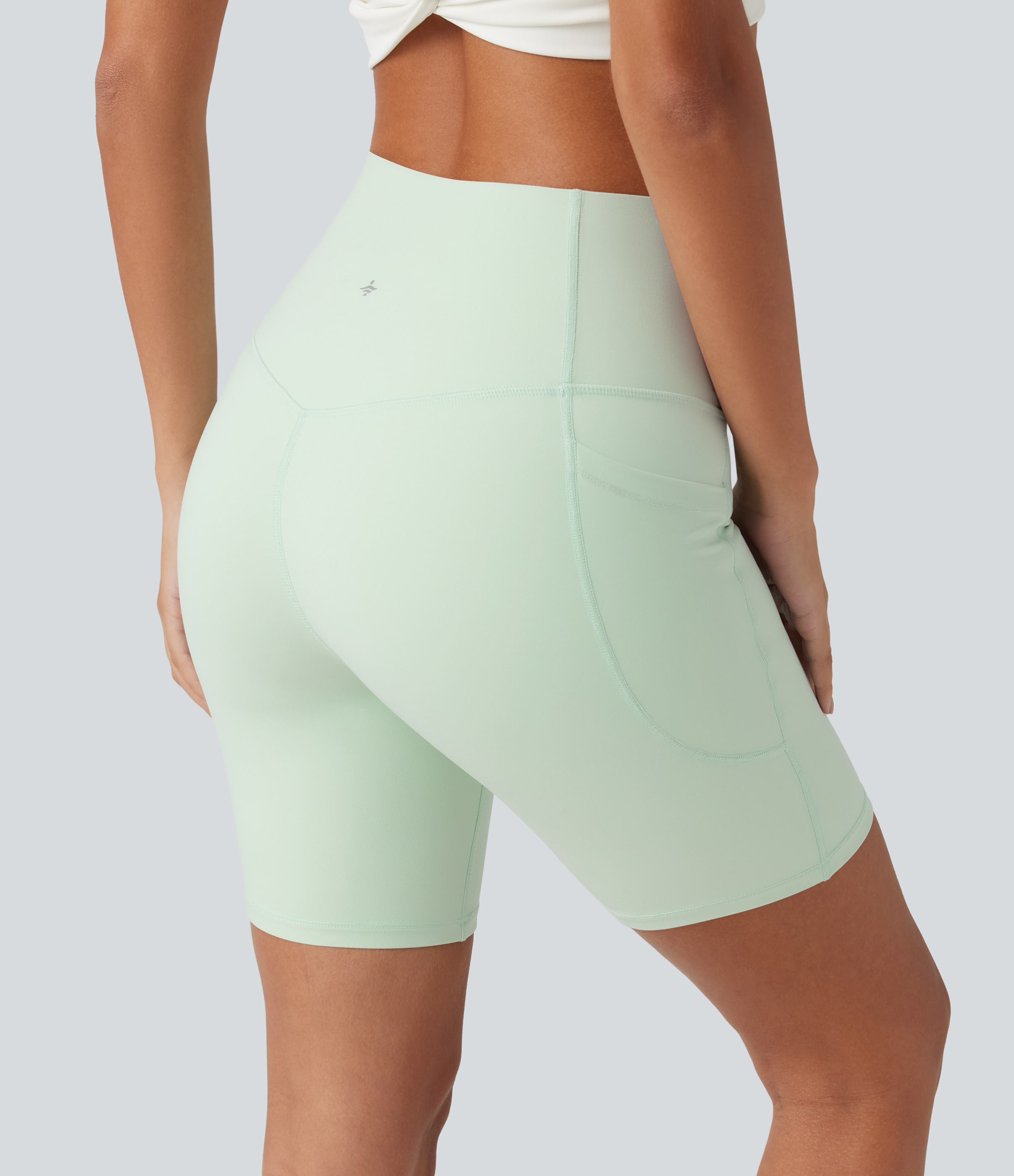 Halara UltraSculpt™ High Waisted Tummy Control Shaping Training Biker Shorts 7'' with Pockets