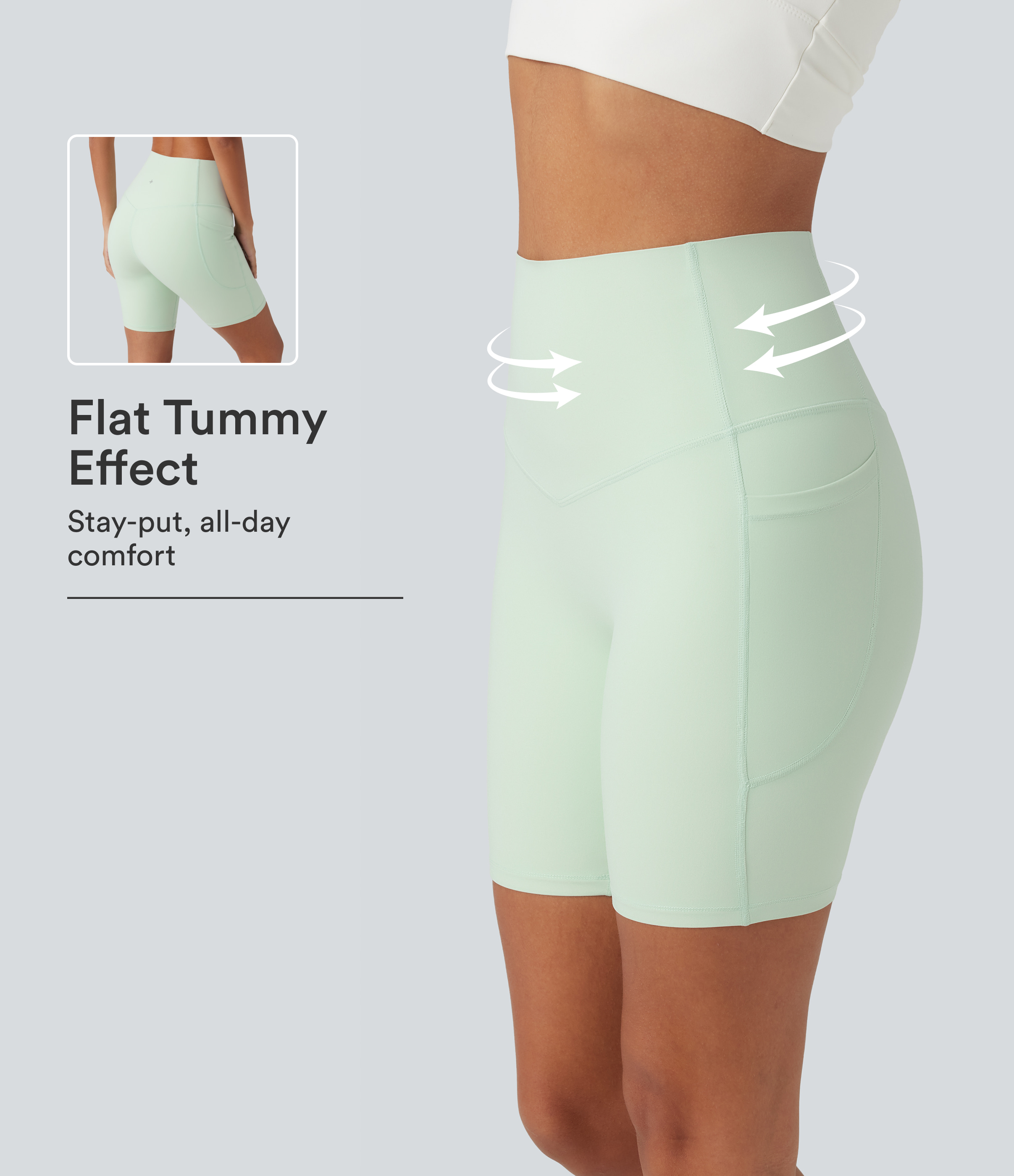 Halara UltraSculpt™ High Waisted Tummy Control Shaping Training Biker Shorts 7'' with Pockets