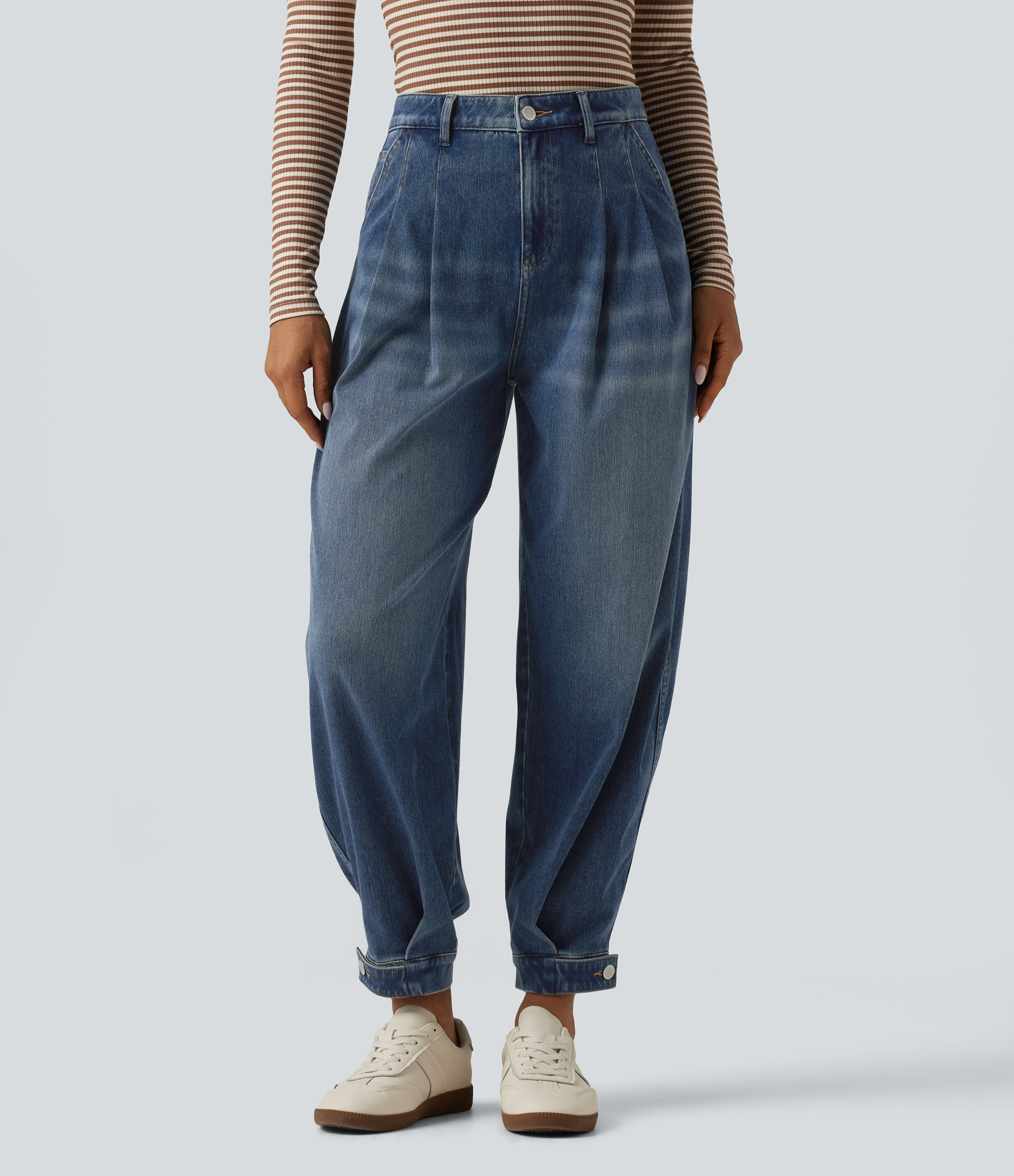 Halara Flex™ High Waisted Casual Denim Joggers with Pockets