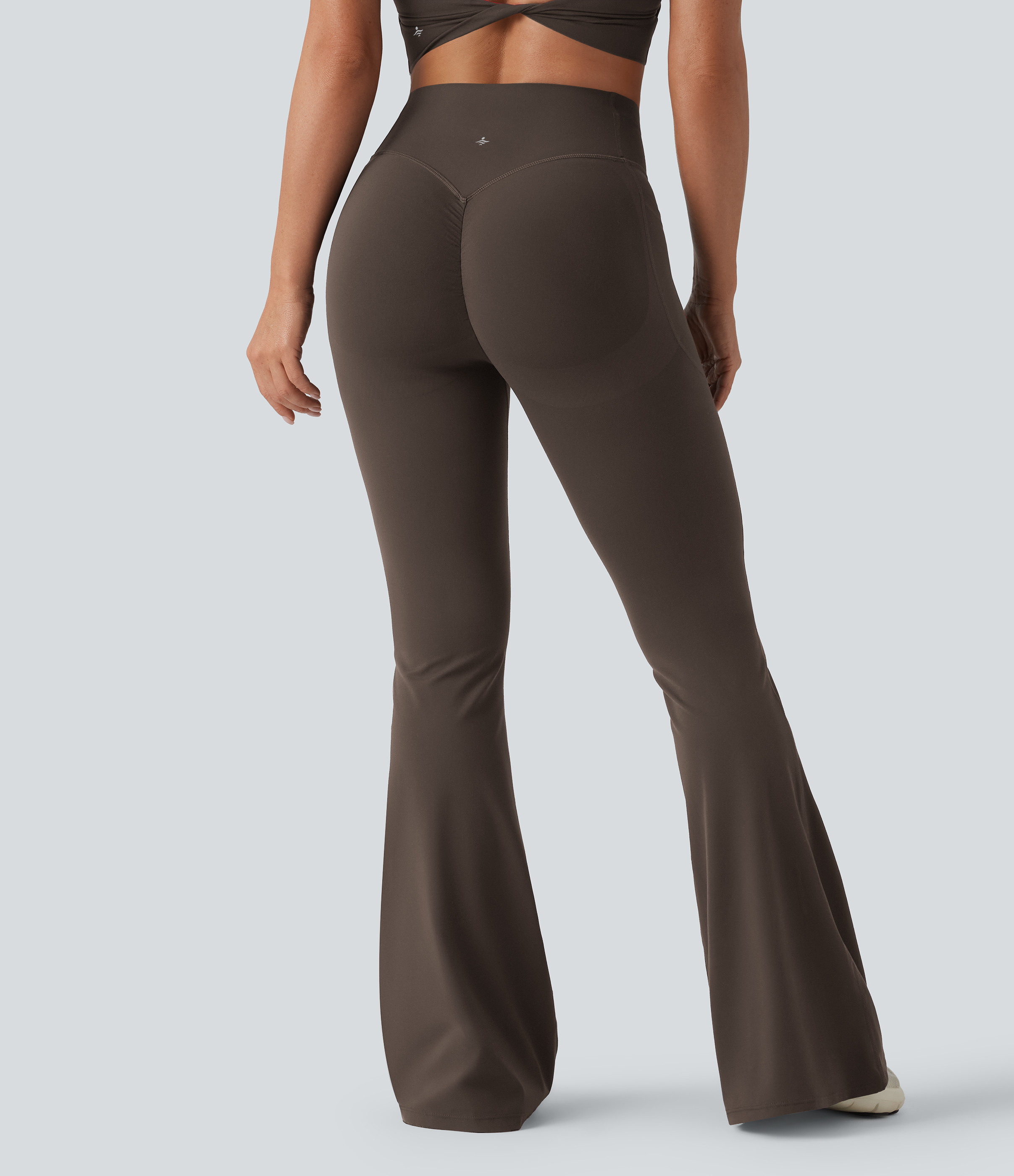 Hot Fudge Halara UltraSculpt™ High Waisted Scrunch Butt Lifting Tummy Control Shaping Yoga Flare Leggings with Pockets / 2