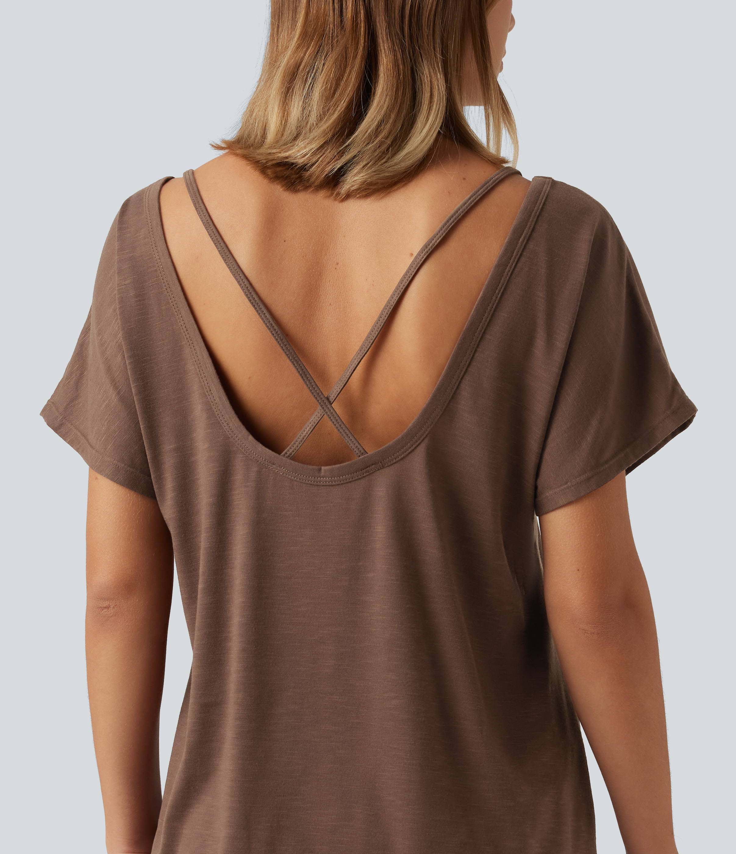 U Neck Relaxed Casual Tank Top