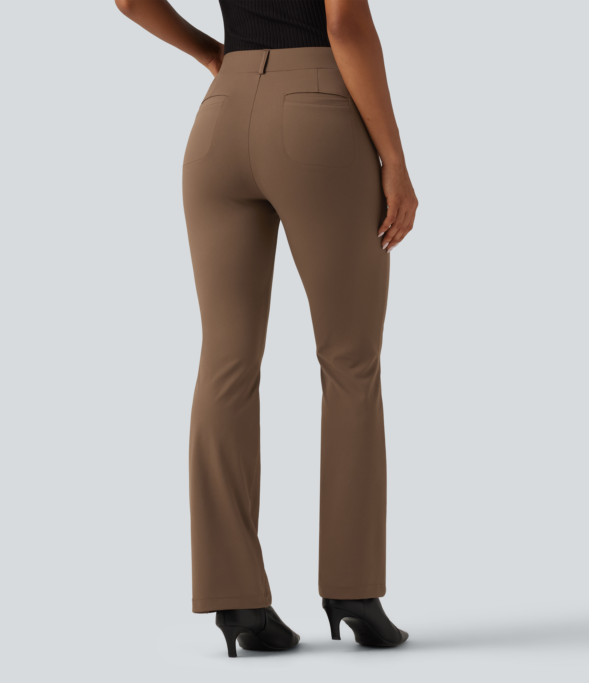 Sepia Halara Flex™ DayStretch Wrinkle Recovery Mid Rise Bootcut Work Pants with Pockets / 2