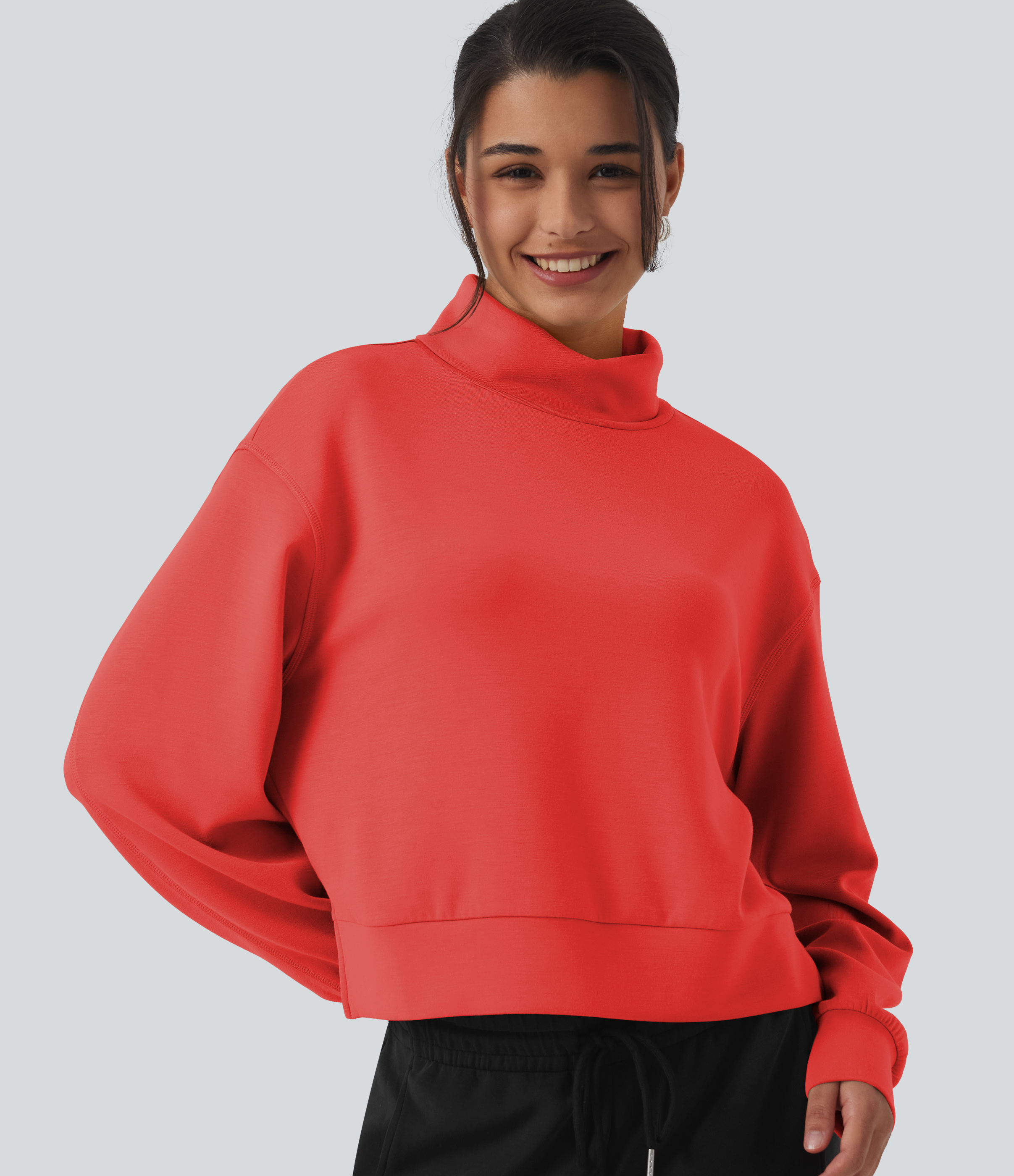 SpacerTek™ High Neck Long Sleeve Work Sweatshirt