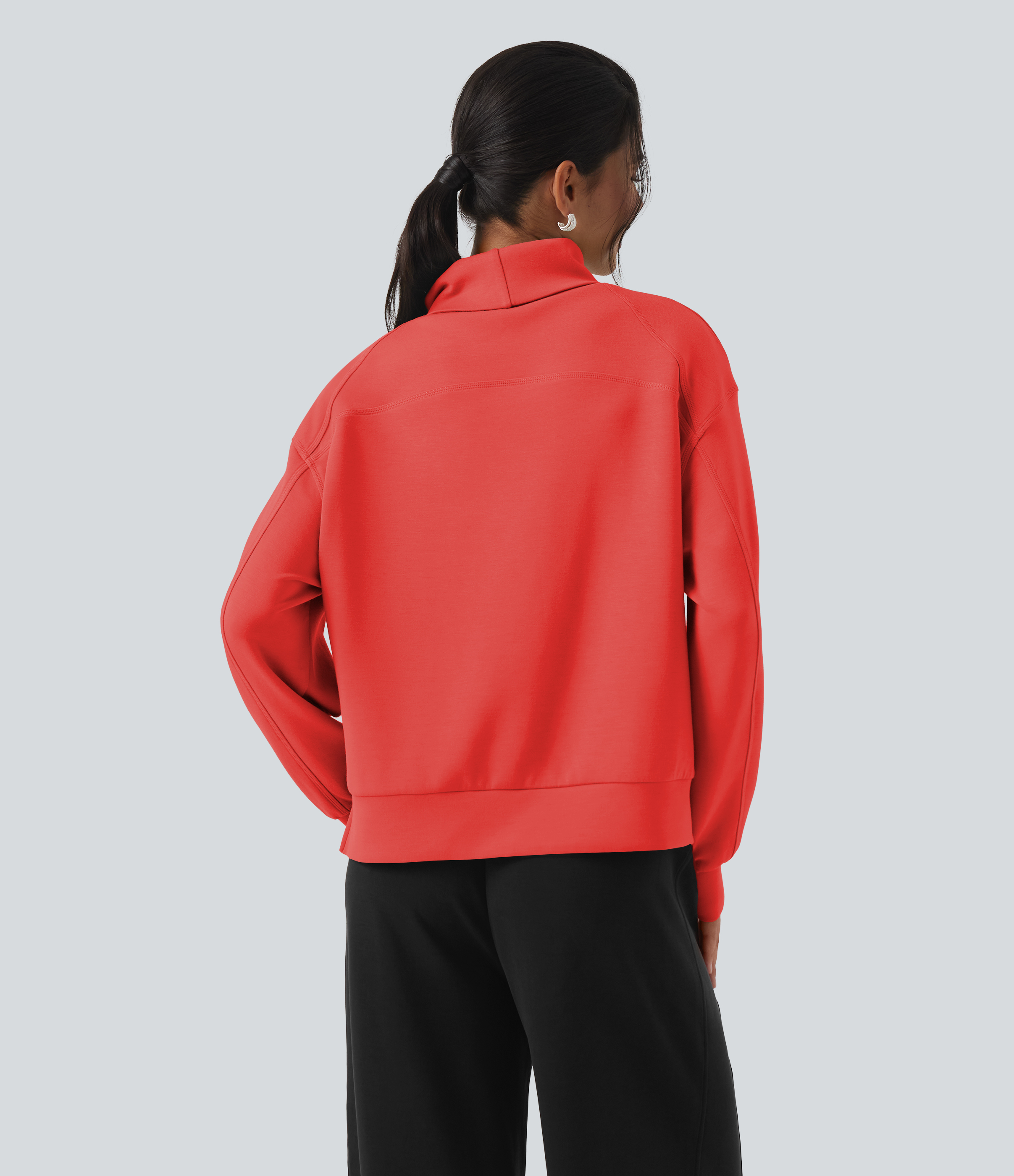 Red Alert SpacerTek™ High Neck Long Sleeve Work Sweatshirt / 2