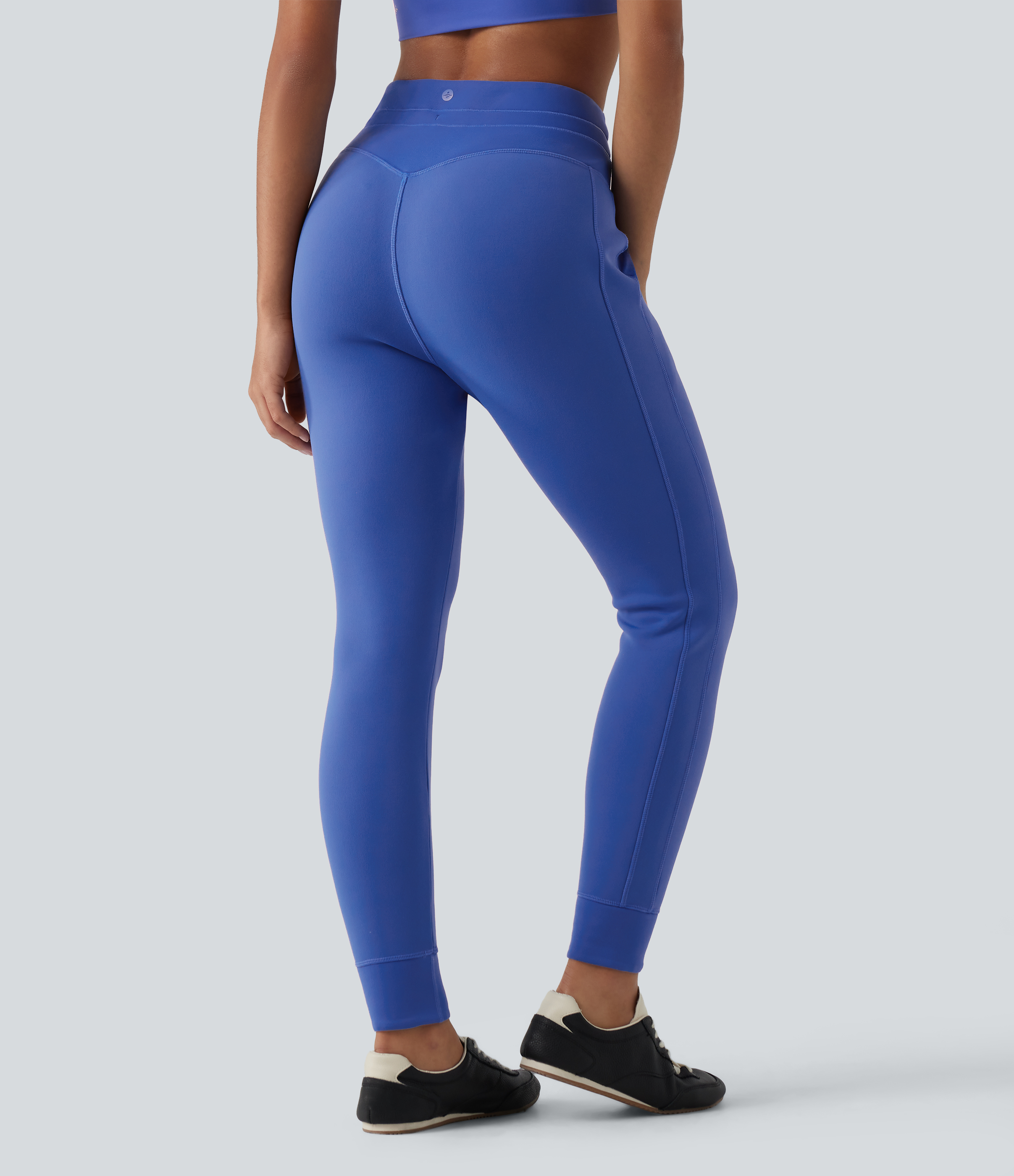 Beaucoup Blue SoftlyZero™ High Waisted Slim Fit Fleece Yoga Jogger with Pockets / 2