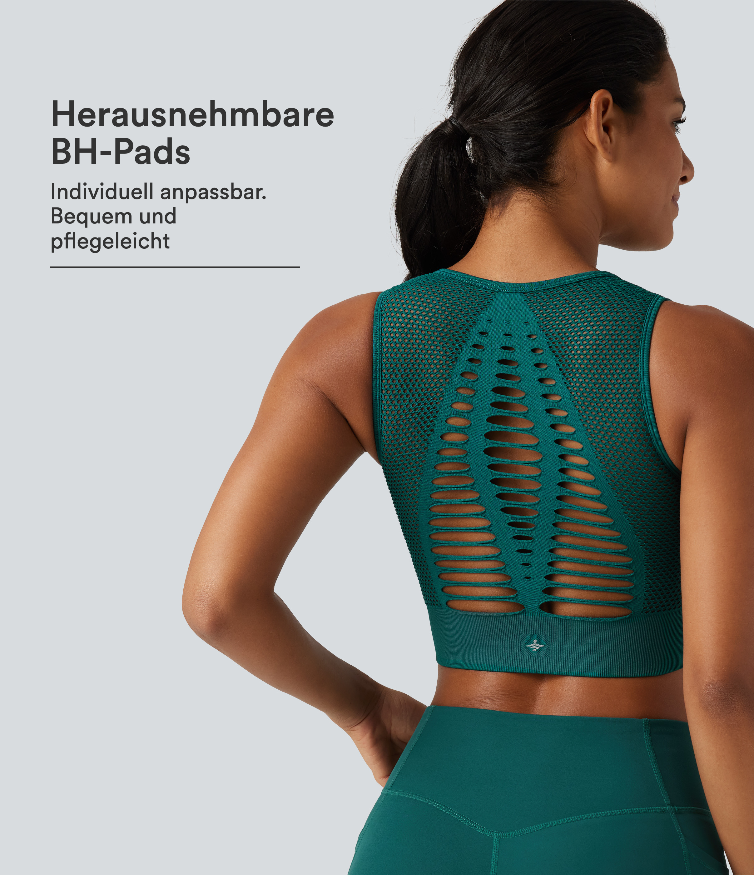 OneForm Seamless Flow - Yoga-Tanktop mit integriertem BH und Cut-Outs - DD-F Cups