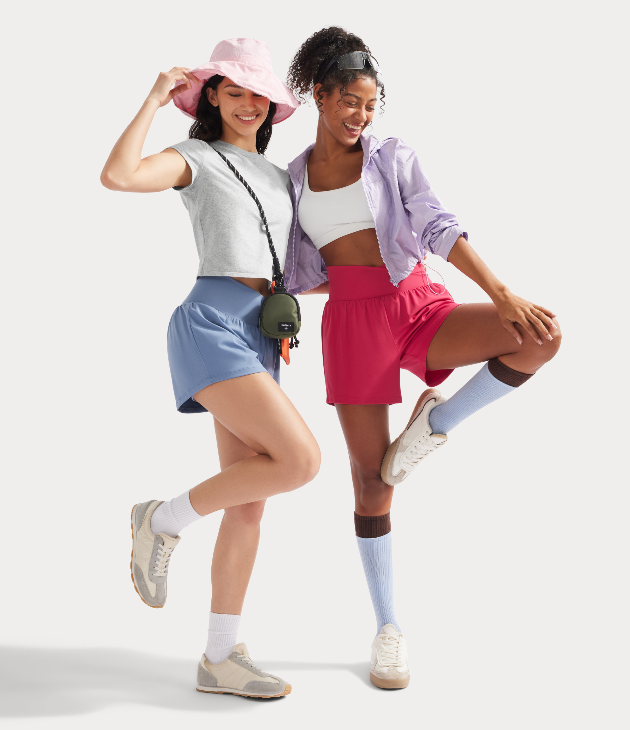 Winterberry Short de yoga SoftlyZero™ Airy croisé taille haute 2-en-1 effet frais InstantCool 12,5 cm avec poches / 2