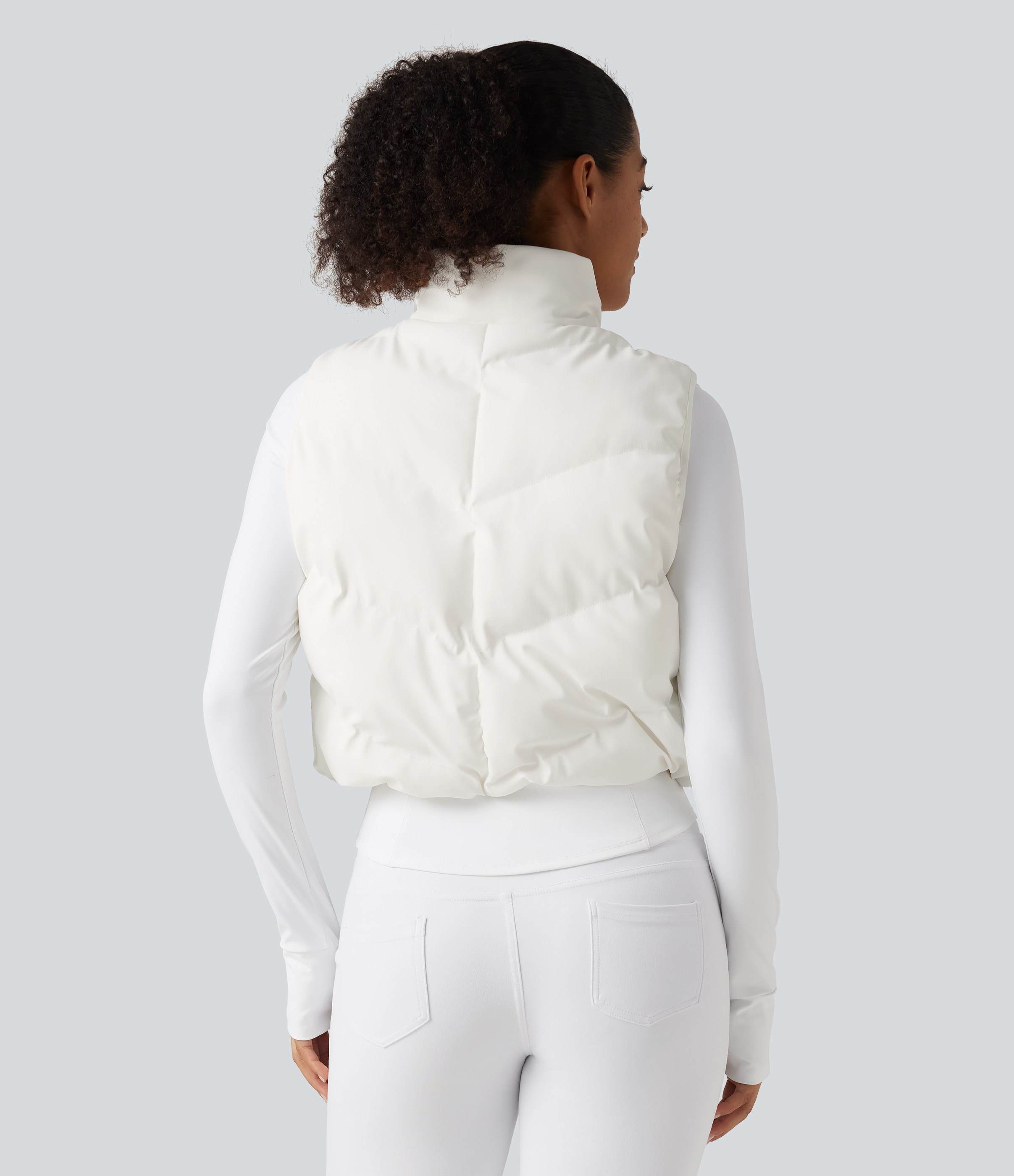 Blanco PuffFlex 3-in-1 Mock Neck Slim Causal Puffer Jacket with Pockets / 2