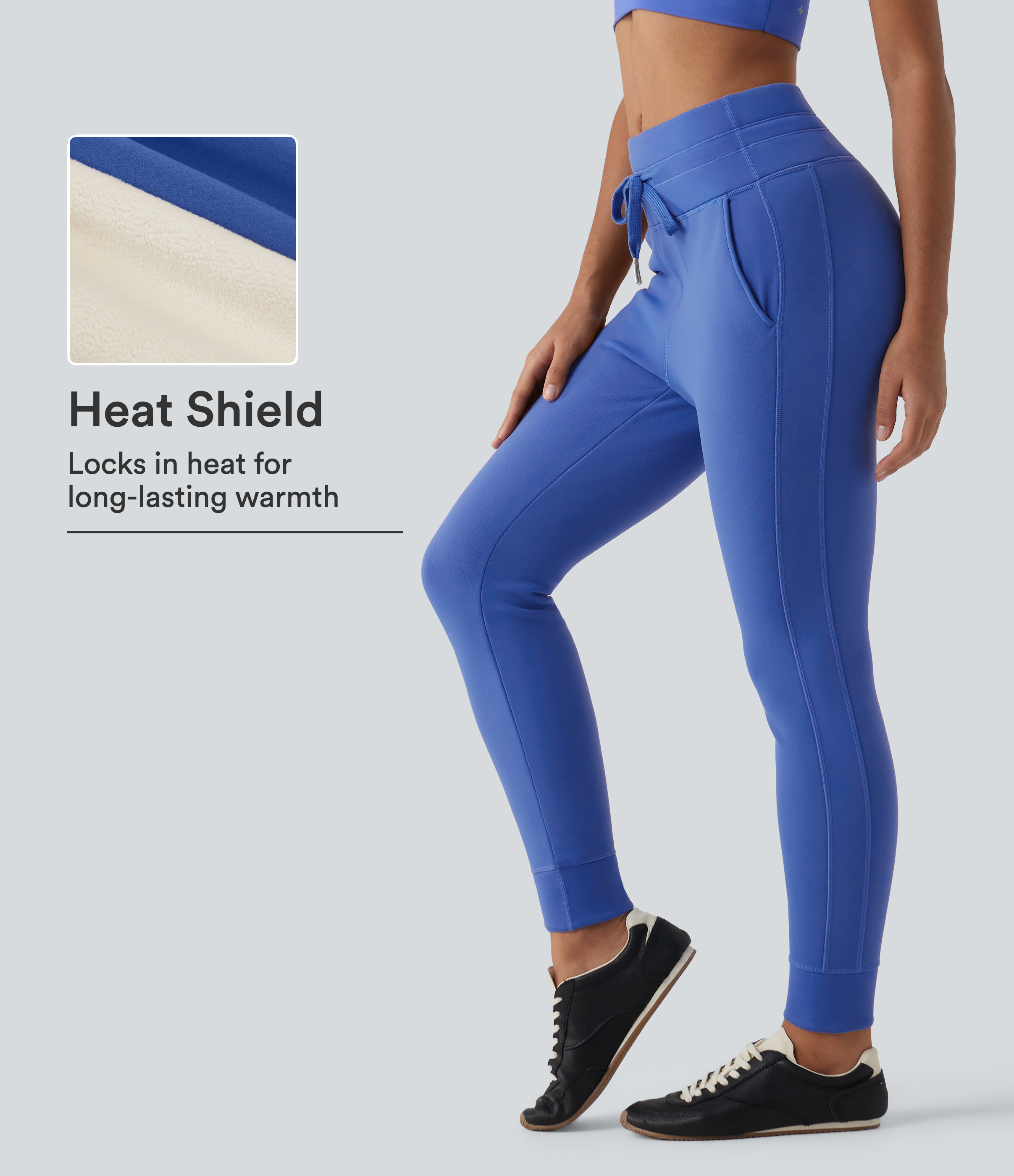 SoftlyZero™ High Waisted Slim Fit Fleece Yoga Jogger with Pockets