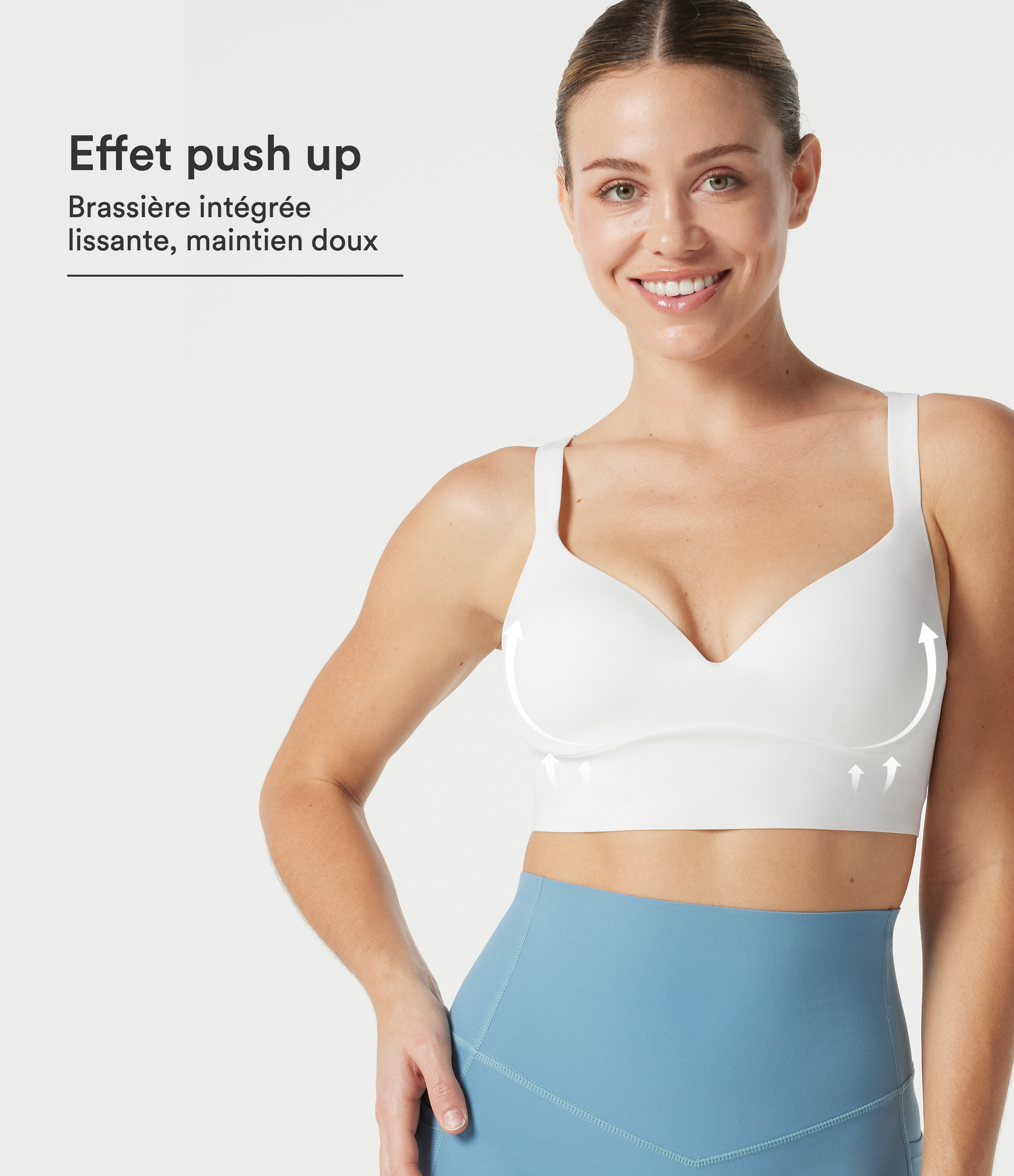 Brassière de yoga Halara UltraSculpt™ push-up à boucle réglable avec coussinets non amovibles