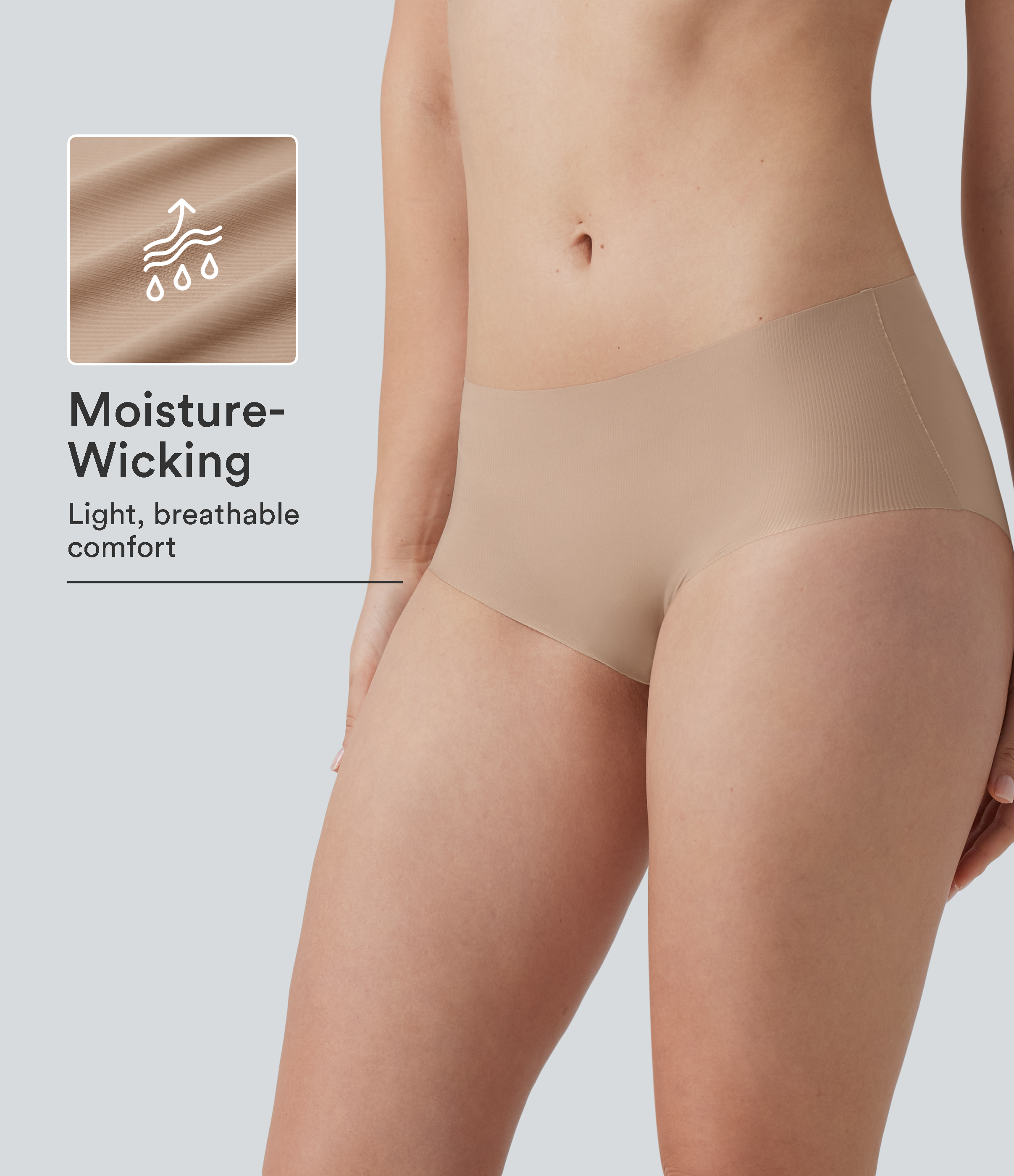 Low Rise Seamless Casual Underwear Panties