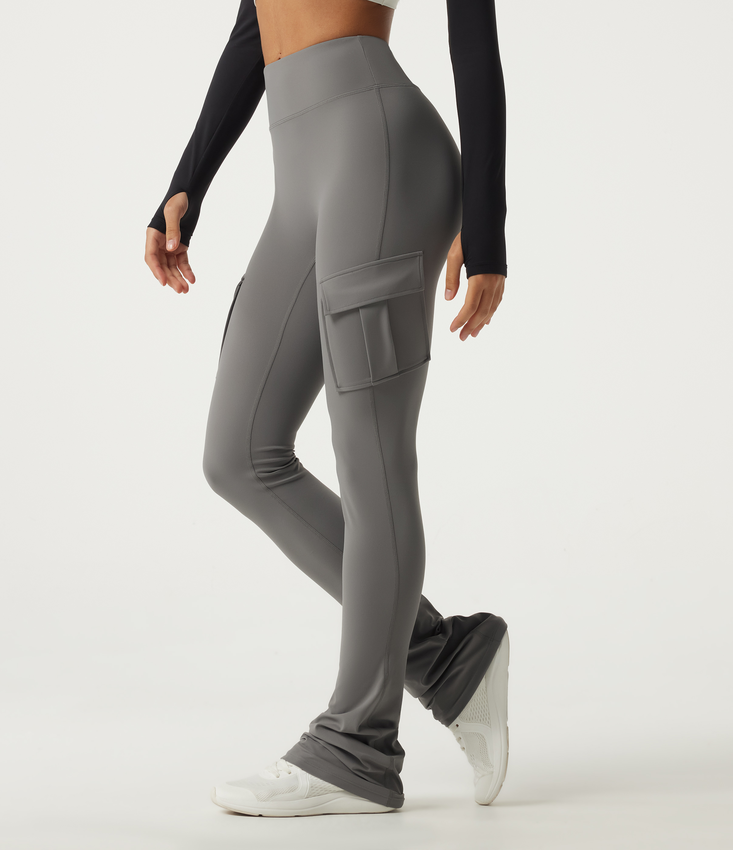 Halara UltraSculpt™ High Waisted Bootcut Stacked Yoga Leggings with Pockets