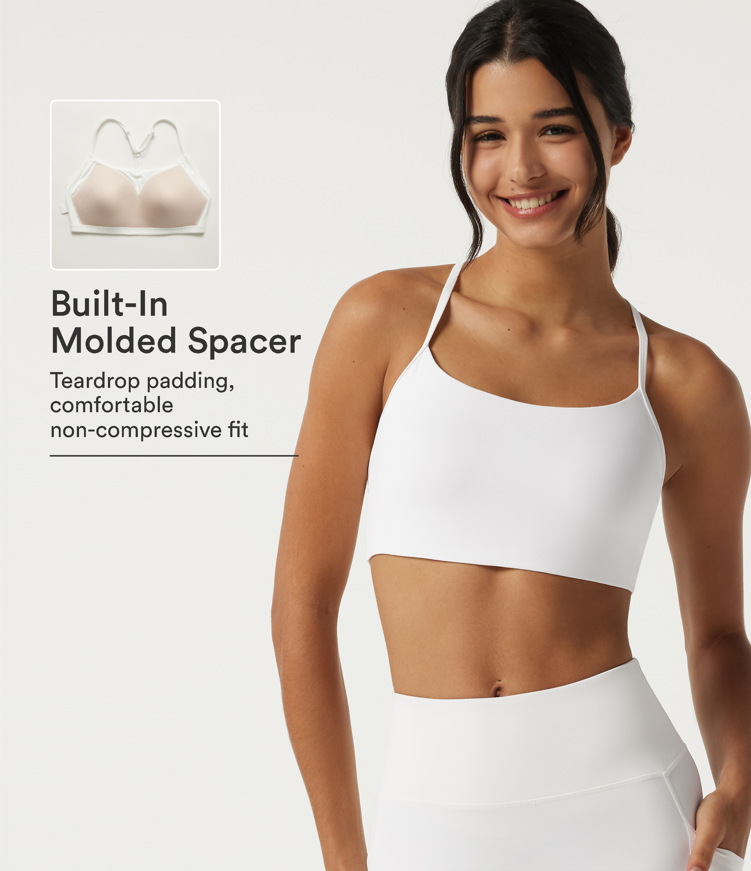 SoftlyZero™ Plush Low Support Molded Spacer Workout Sports Bra