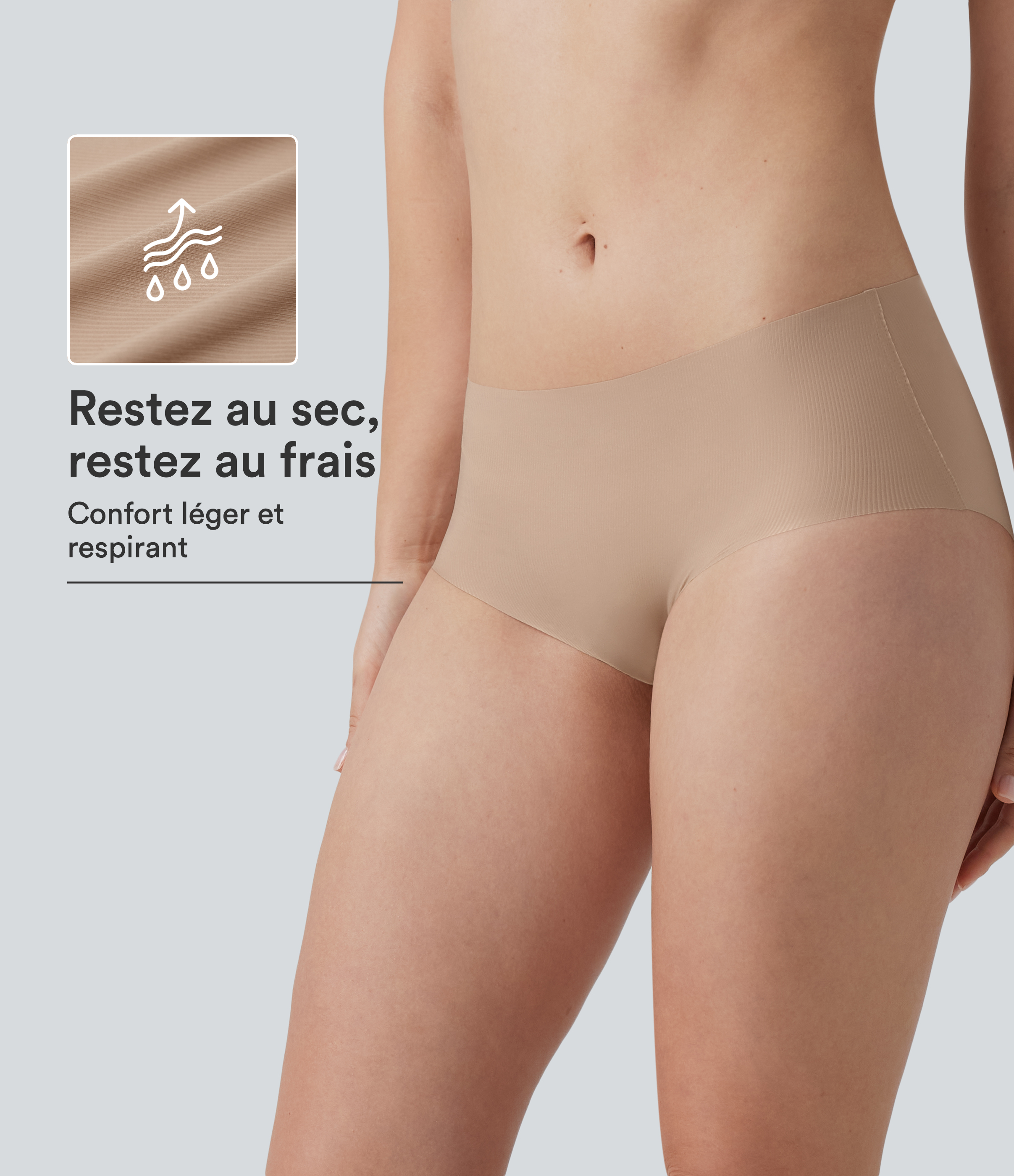 Toasted Almond Culotte sans coutures à taille basse / 1