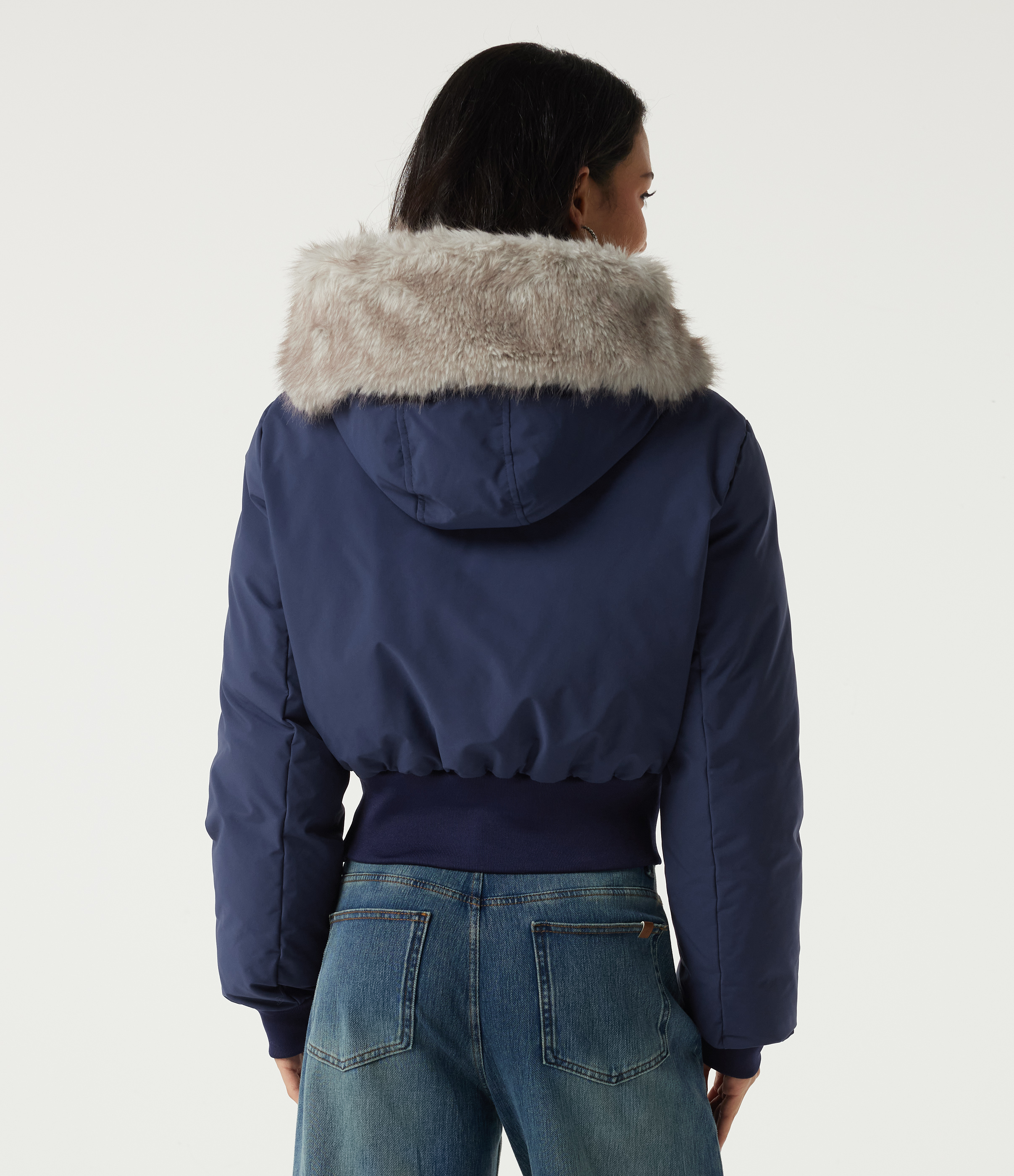 Mood Indigo Hooded Long Sleeve Work Padded Jacket with Pockets / 2