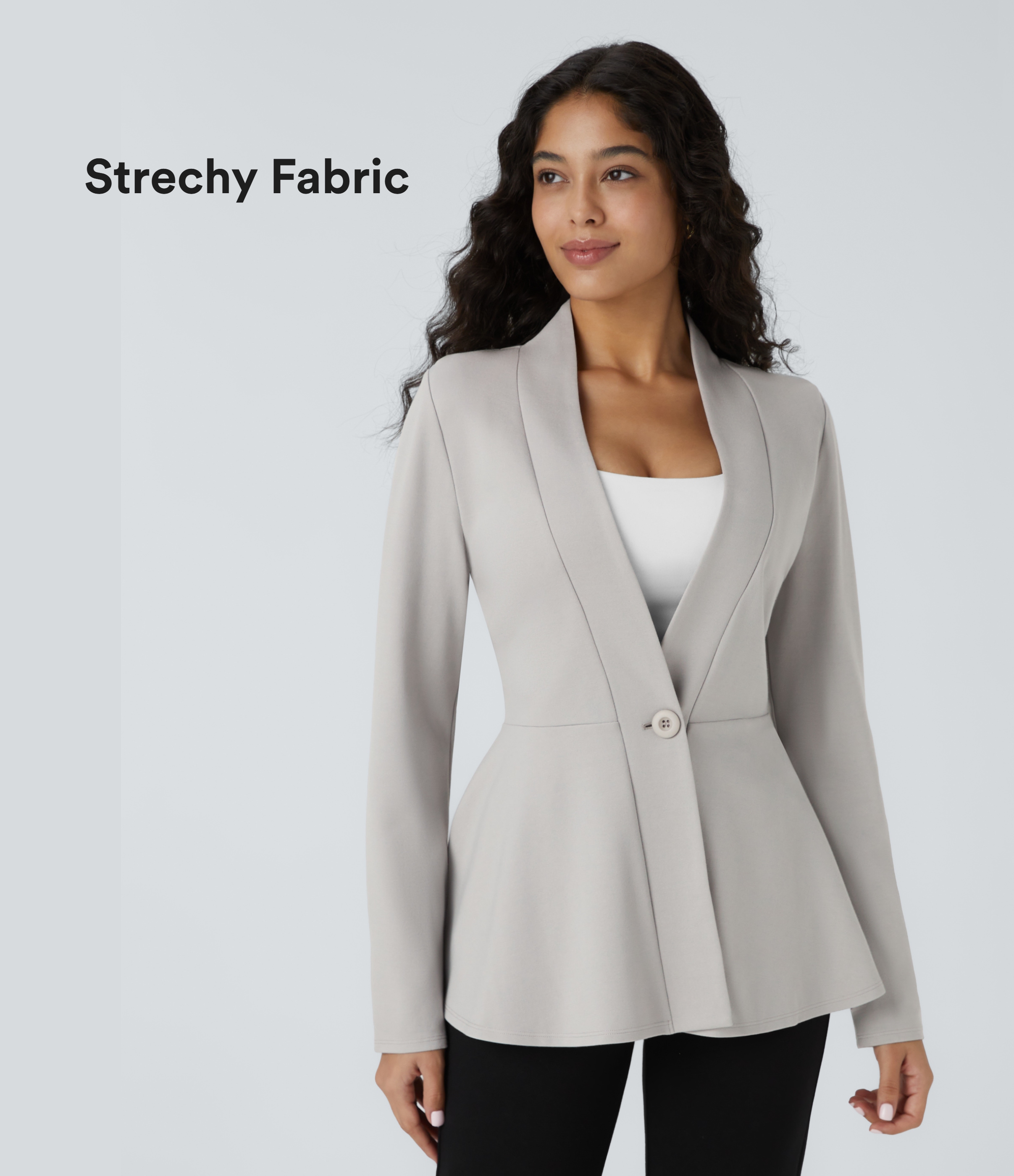 Arbeits-Jacke mit V-Ausschnitt und einer Vordertasche