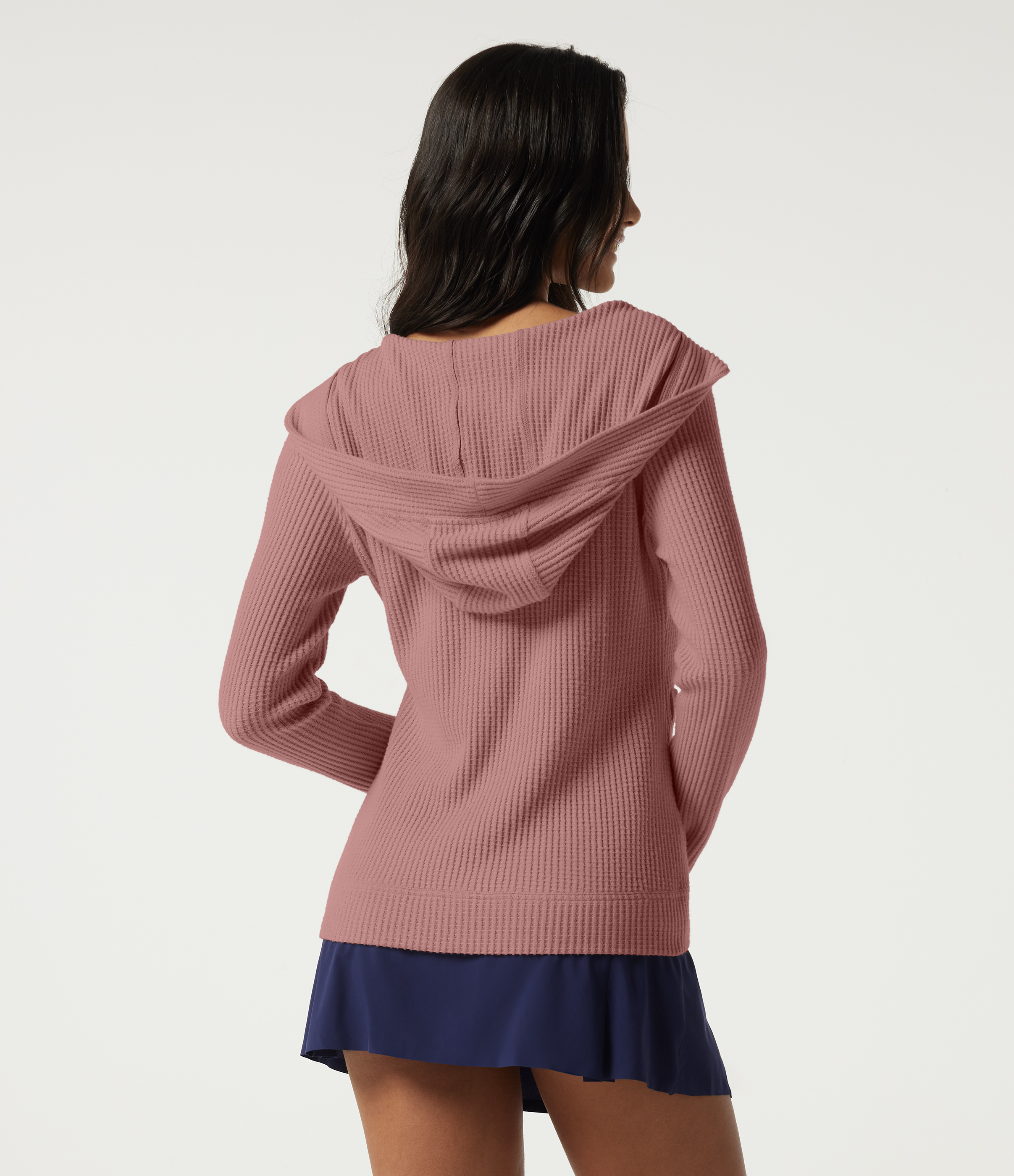 Wild Salmon Hooded Long Sleeve Casual Jacket with Pockets / 2