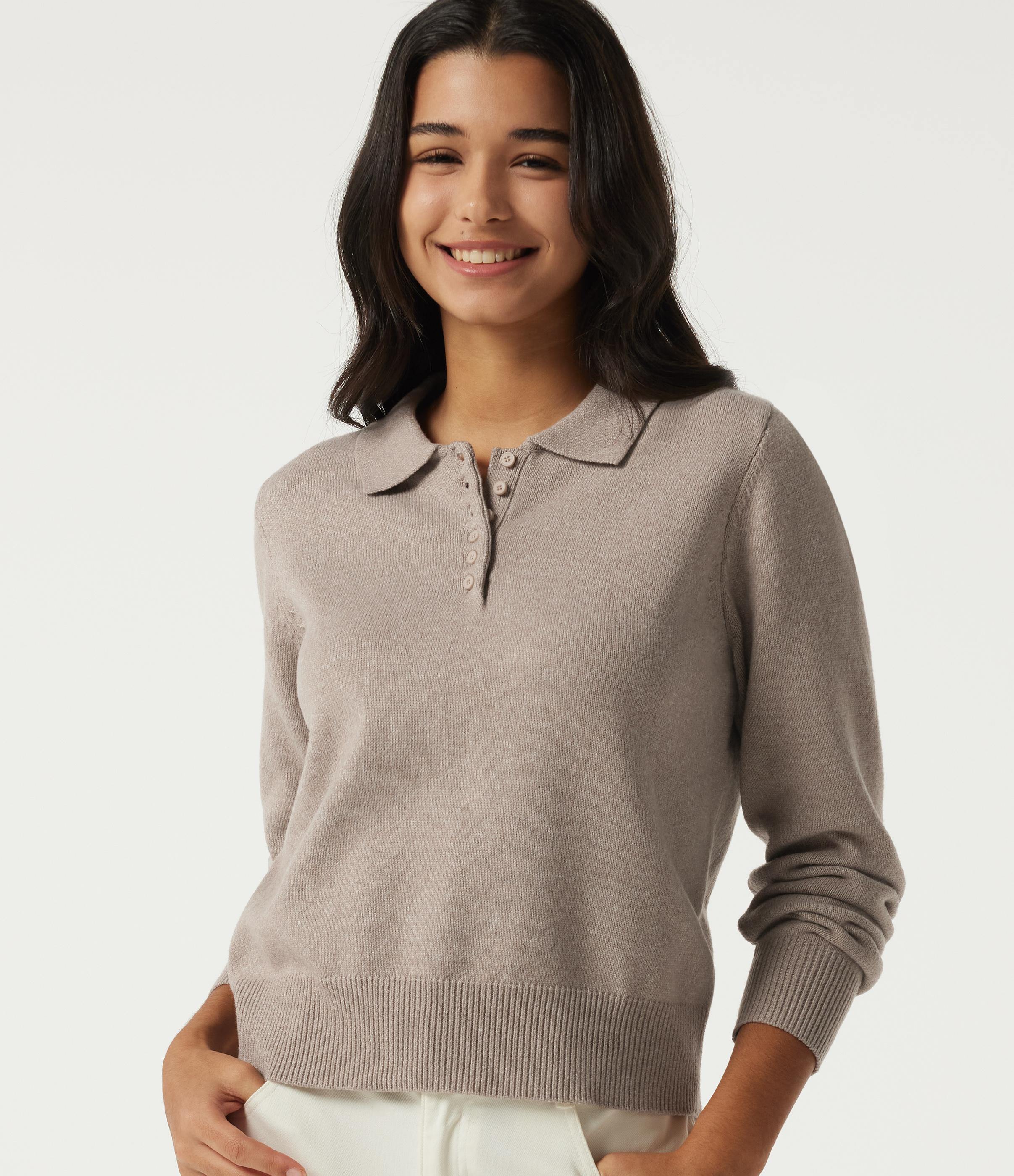 Polo Long Sleeve Work Sweater