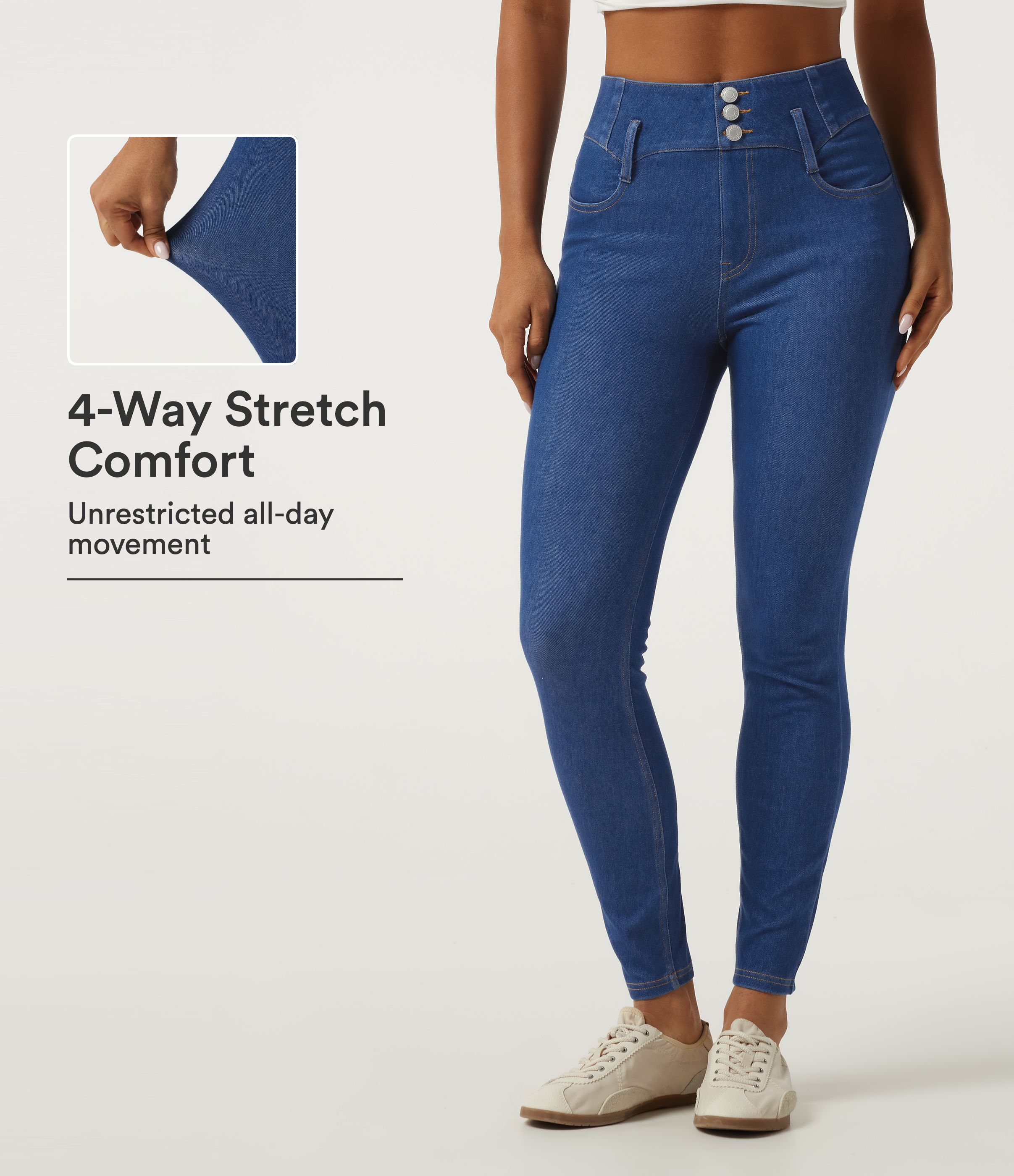 Halara Flex™ High Waisted Skinny Casual Jeans with Pockets