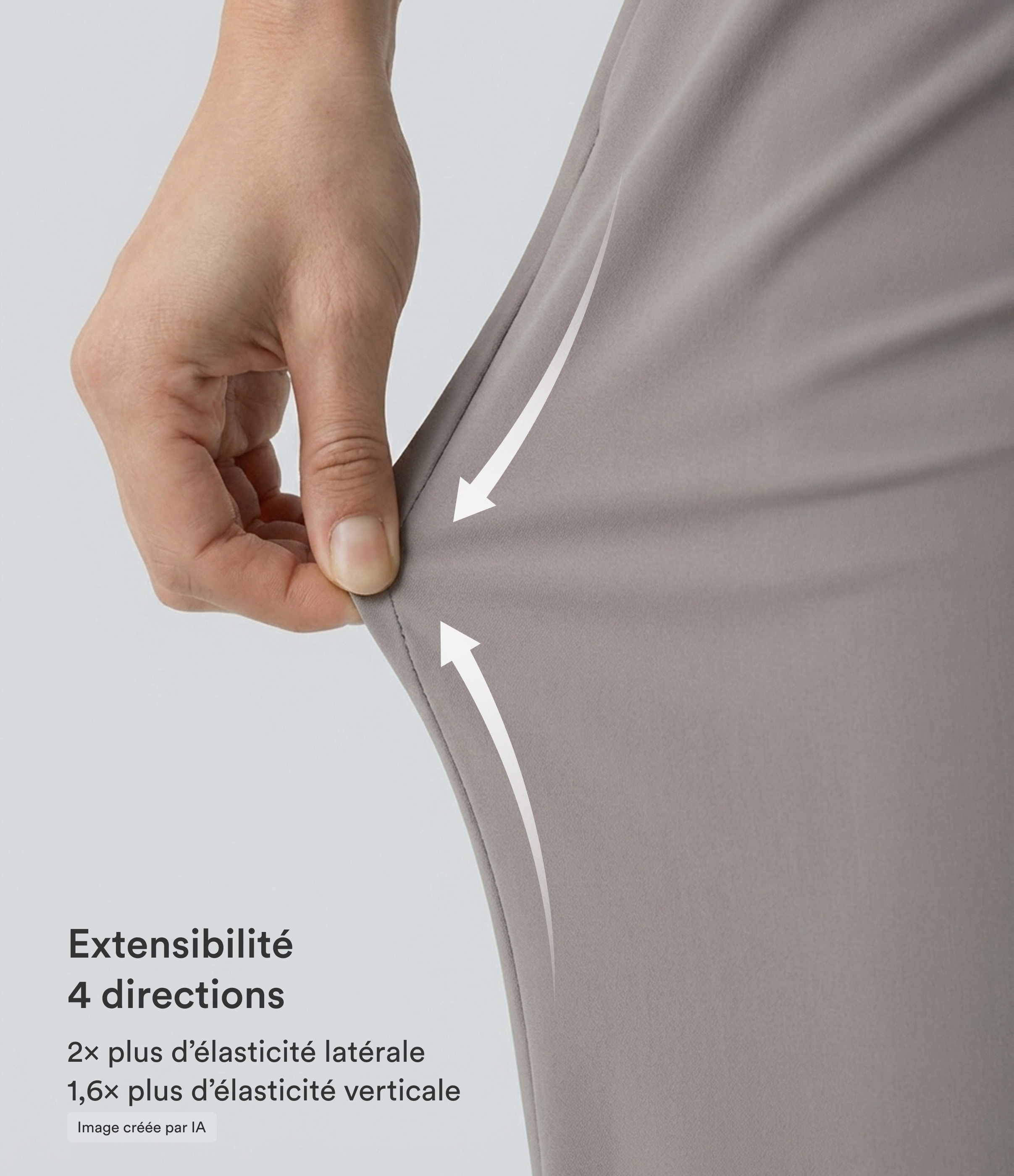 Satellite Halara Flex™ Pantalon Tailleur Évasé à Taille Haute Sculptant la Silhouette avec Poches Latérales Micro Waffle / 2