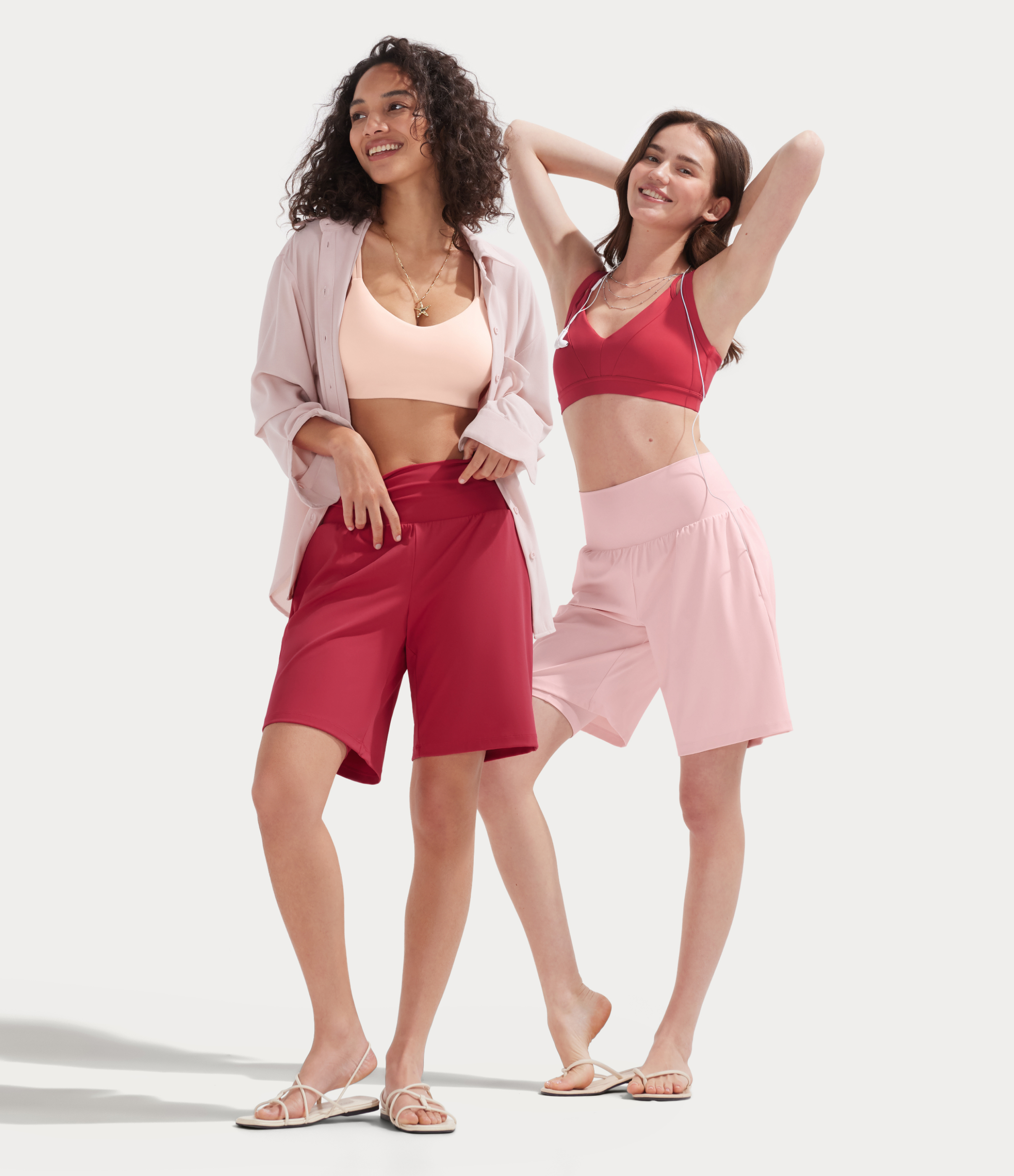 Winterberry SoftlyZero™ Airy Super High Waisted 2-in-1 InstantCool Yoga Shorts 9" with Pockets / 2