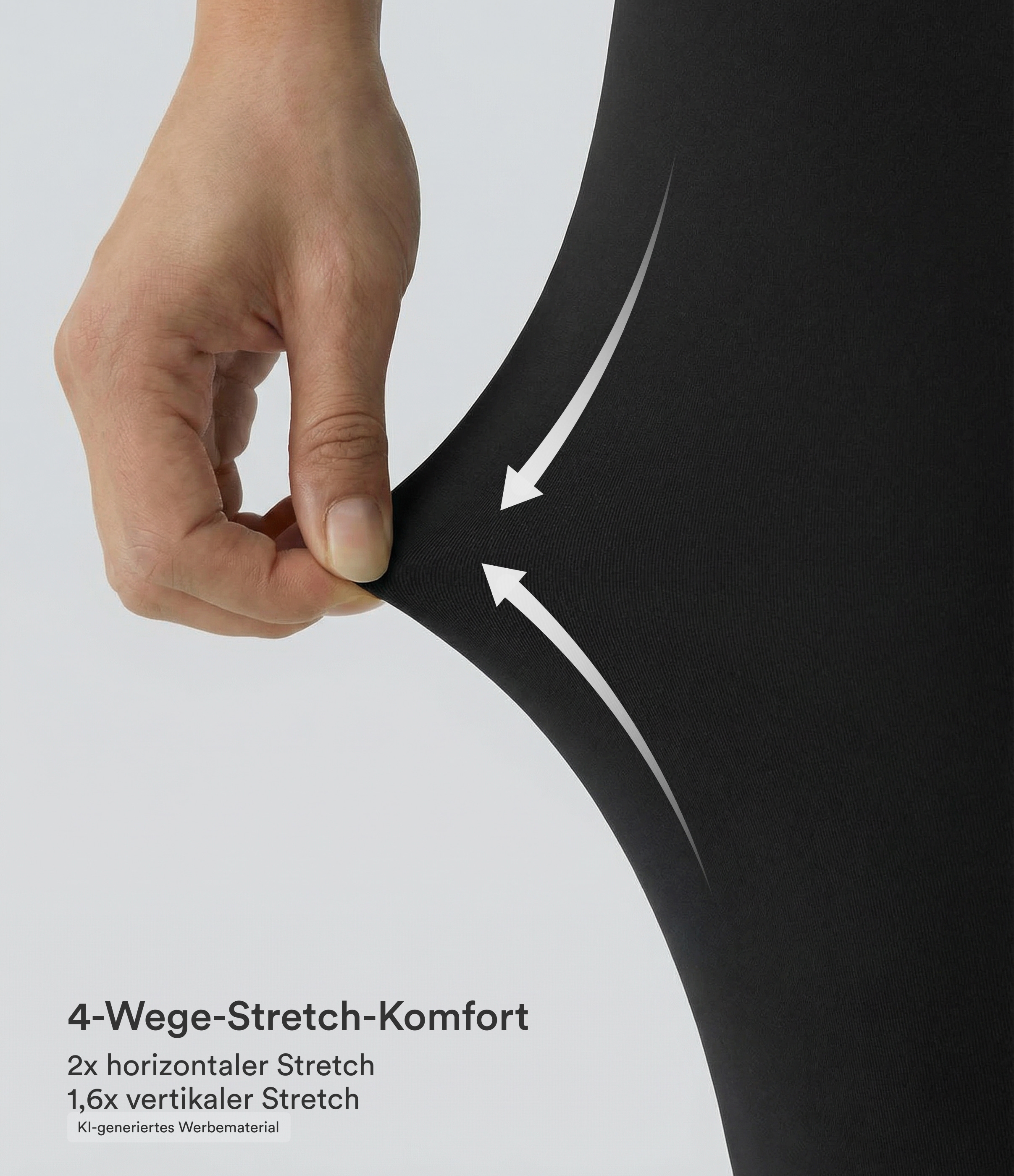 Black Crossover Flare Yoga-Leggings mit hohem Bund / 2