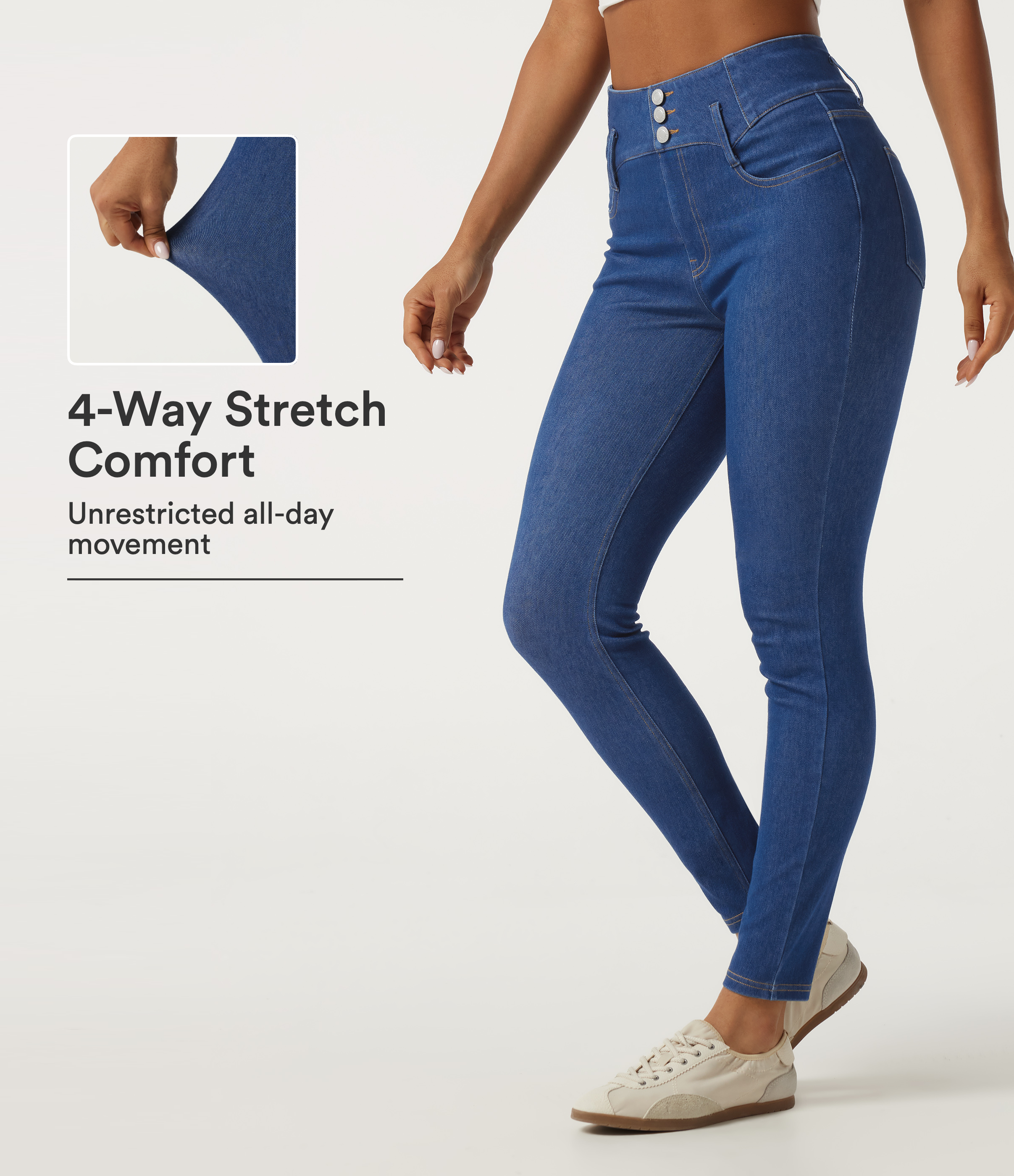 Halara Flex™ High Waisted Skinny Casual Jeans with Pockets