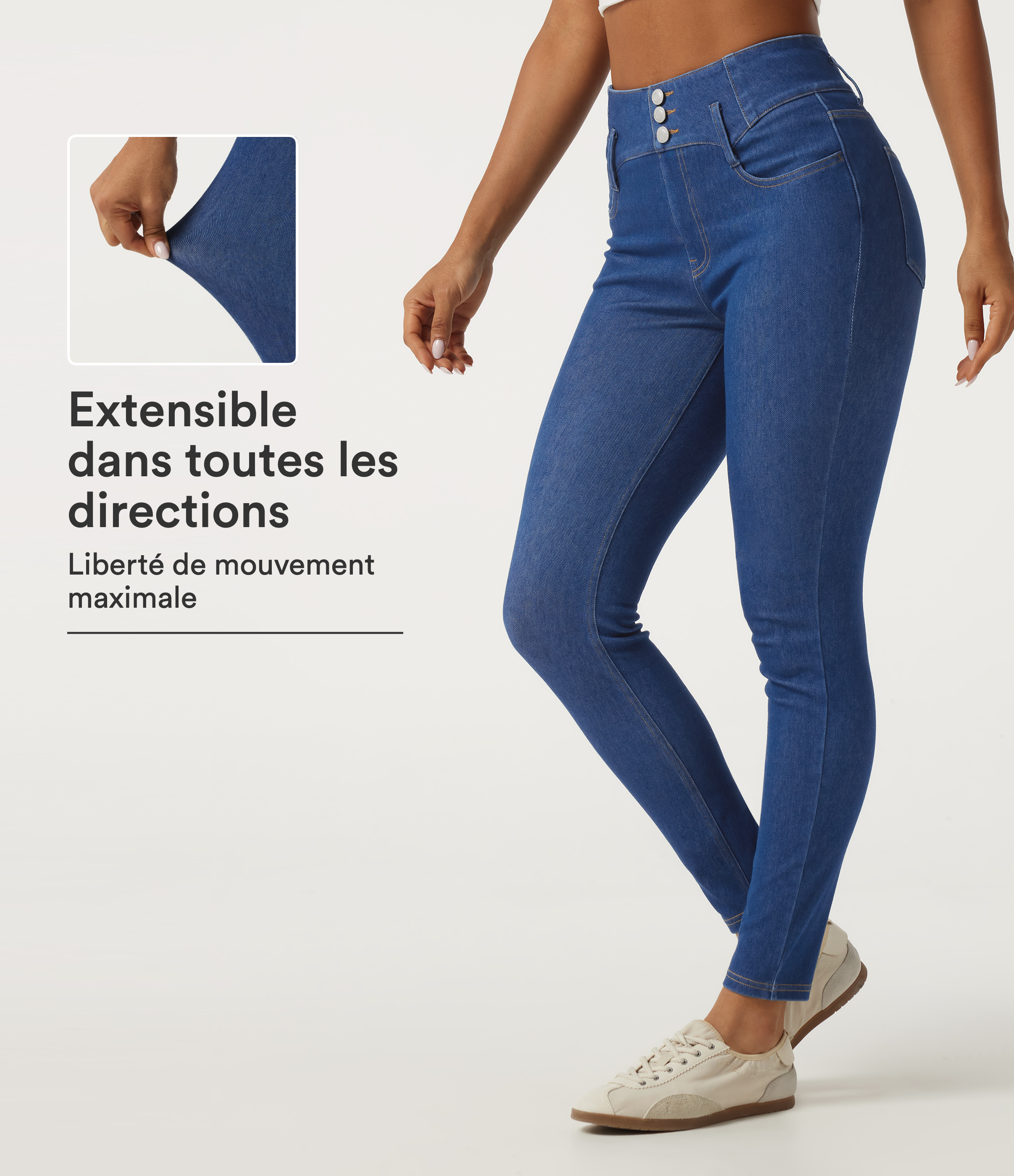Jean skinny Halara Flex™ à taille haute avec poches