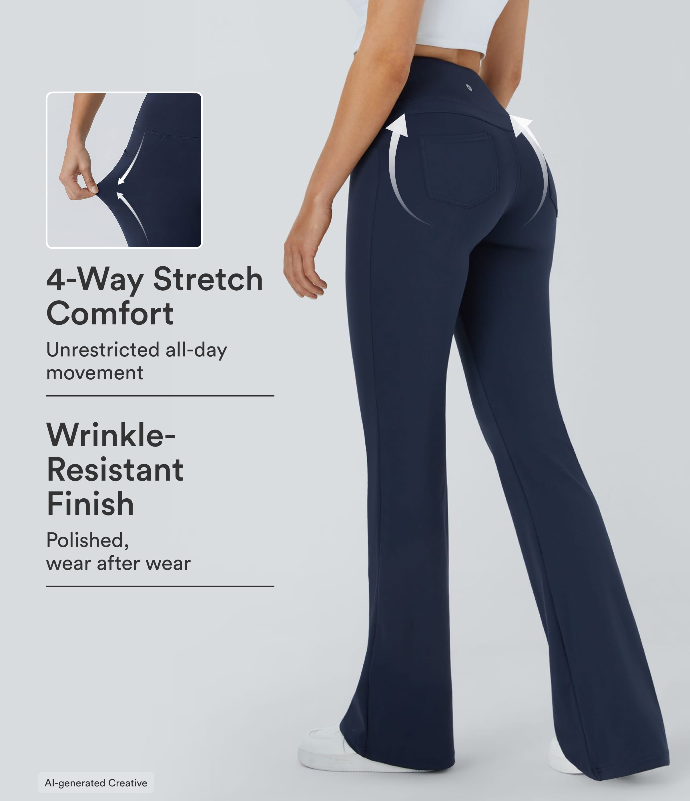 High Waisted Pocket Flare Yoga Leggings