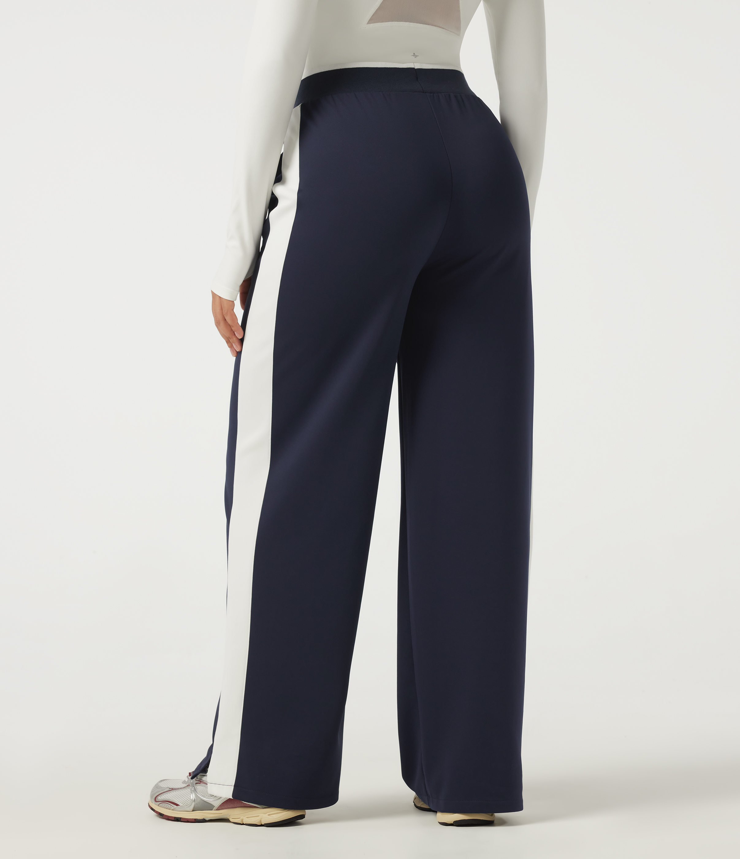 Overture High Waisted Drawstring Straight Leg Color Block Casual Sweatpants with Pockets / 2