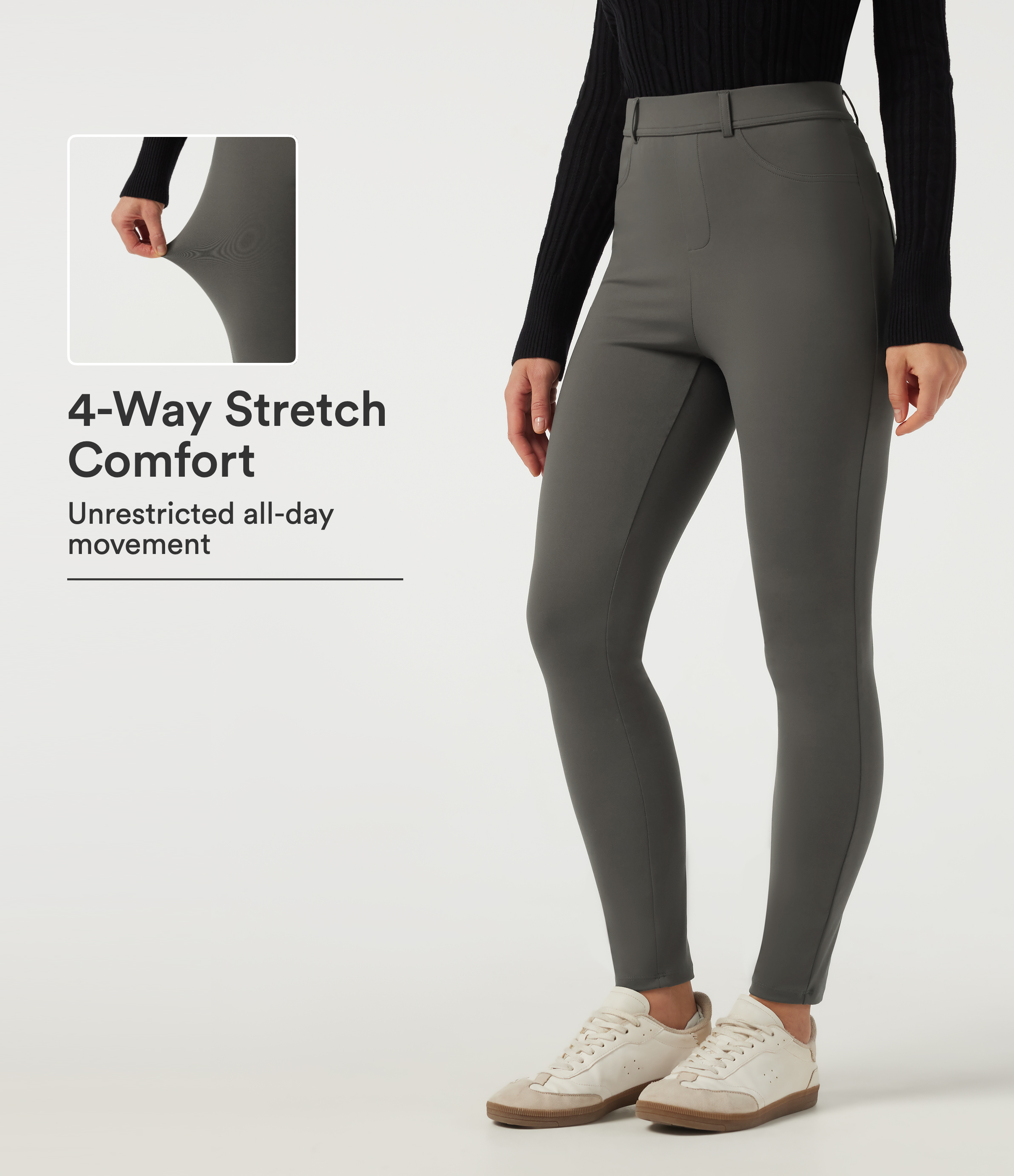 Halara Flex™ DayStretch High Waisted Slim Work Pants with Pockets