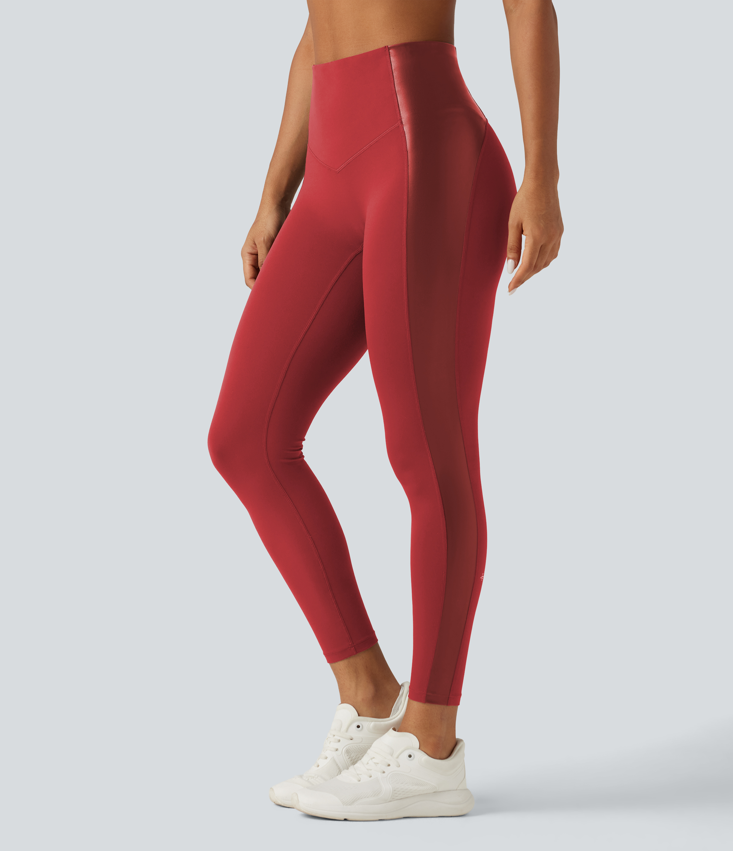 Halara UltraSculpt™ High Waisted Stretchy PU Tummy Control Yoga Leggings with Pocket