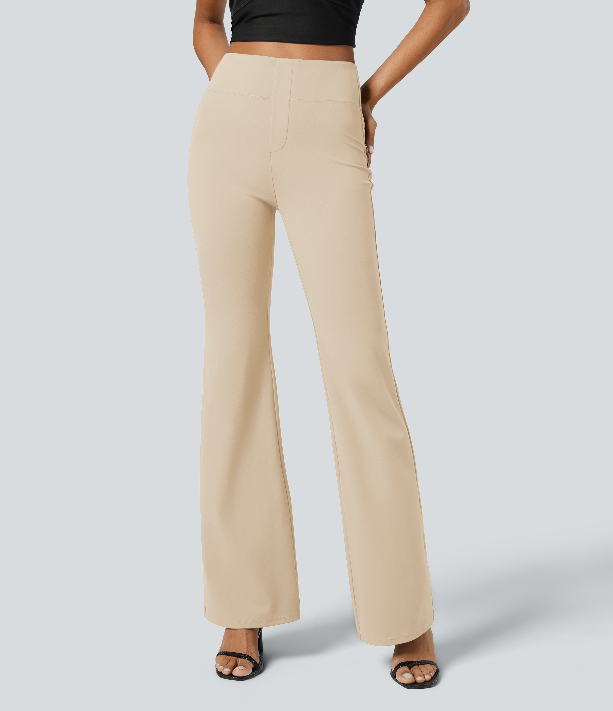 Halara Flex™ High Waisted Back Side Pocket Slight Flare Work Pants