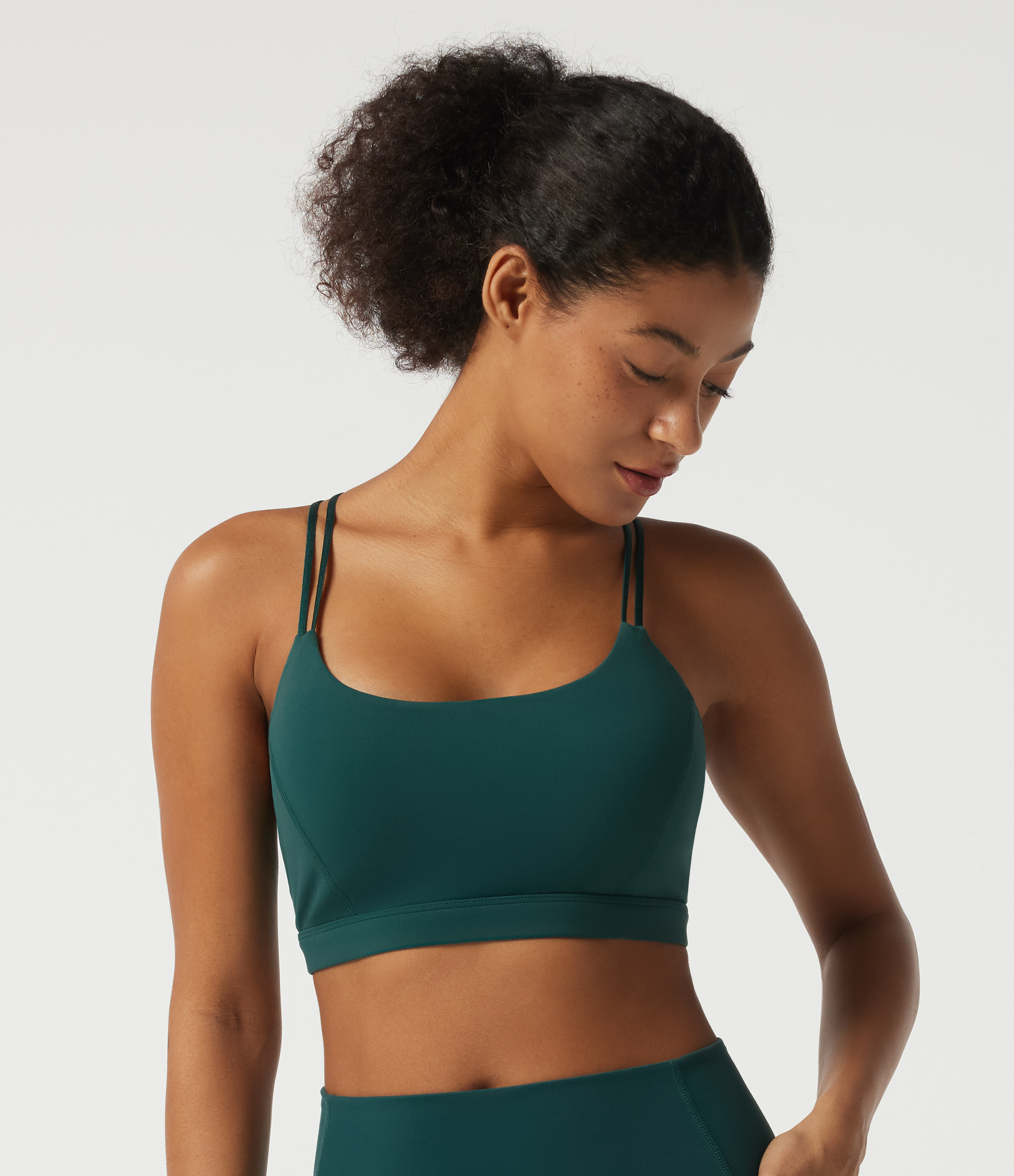June Bug Halara UltraSculpt™ - Yoga-Sport-BH mit leichtem Support, U-Ausschnitt, überkreuzten Trägern und integriertem BH / 2