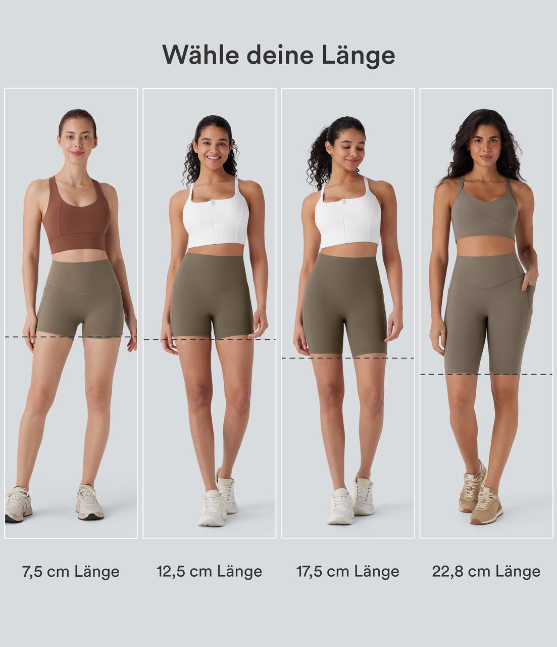 Dawn Brown Halara UltraSculpt™ - Formende Workout-Shorts mit hohem Bund, Tasche und Bauchkontrolle - 7,6 cm / 2