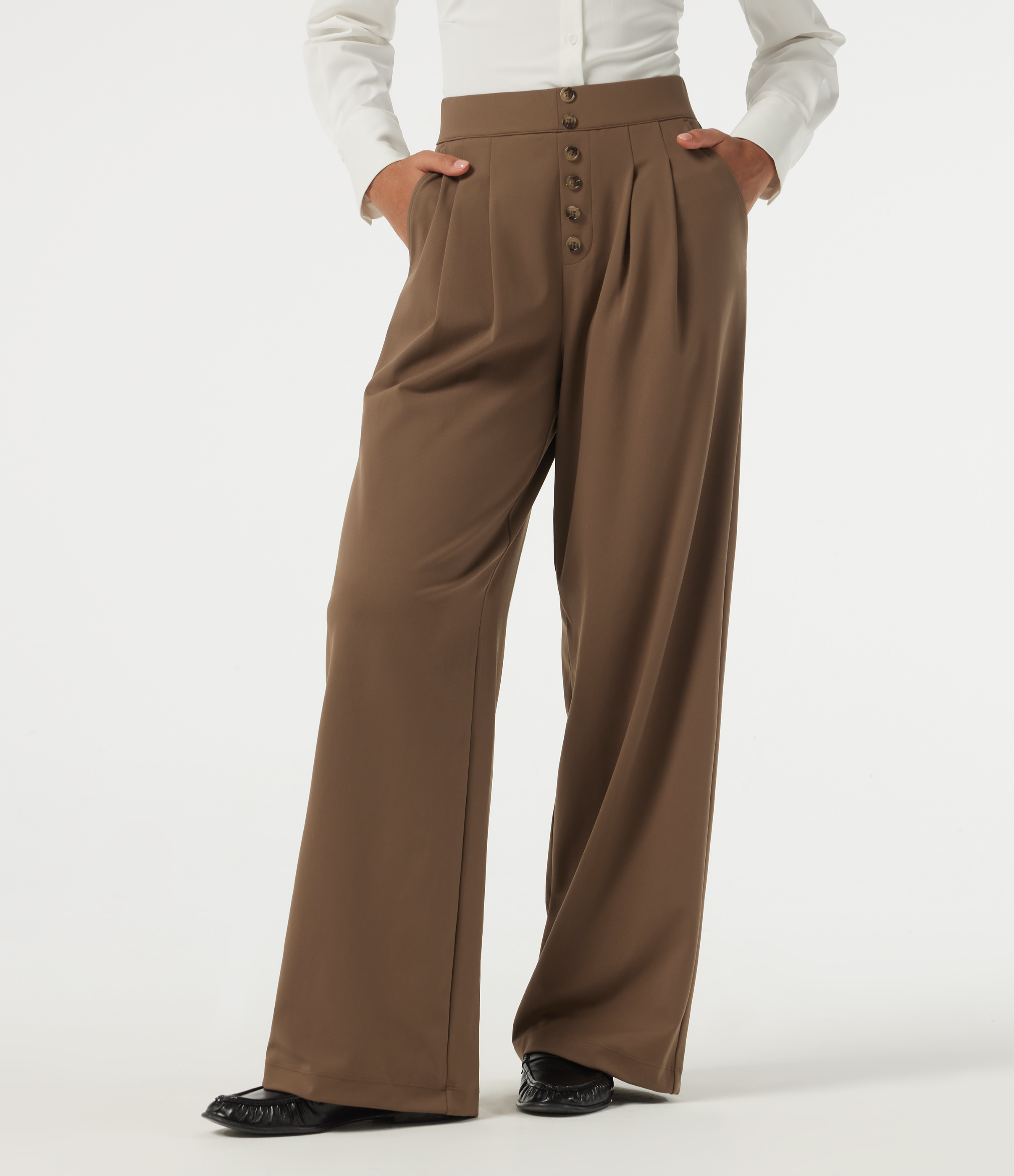 Halara Flex™ DayStretch High Waisted Straight Leg Work Pants with Pockets