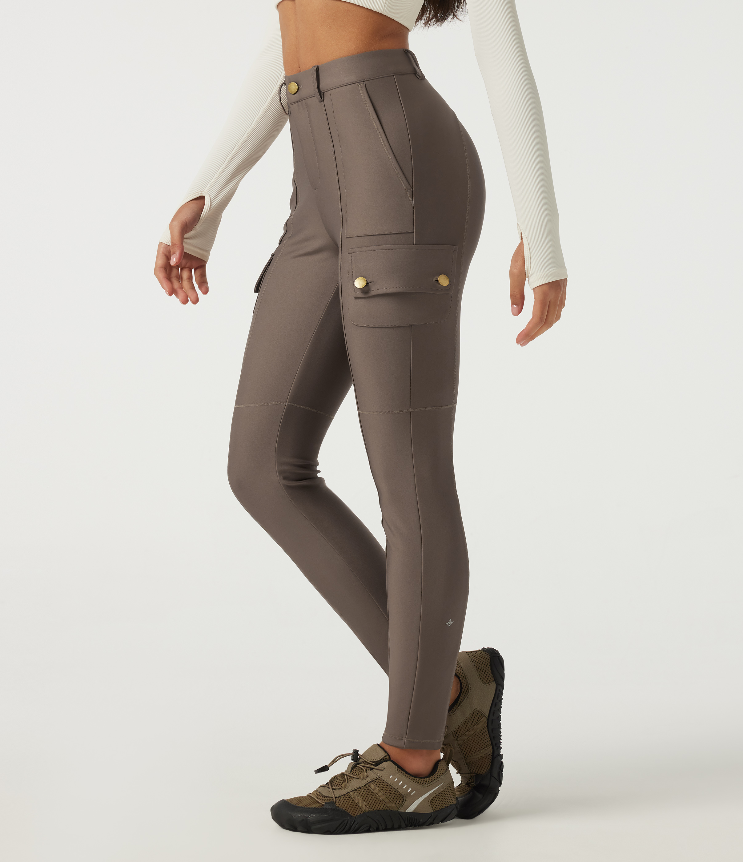 High Waisted Skinny Hiking Pants with Pockets