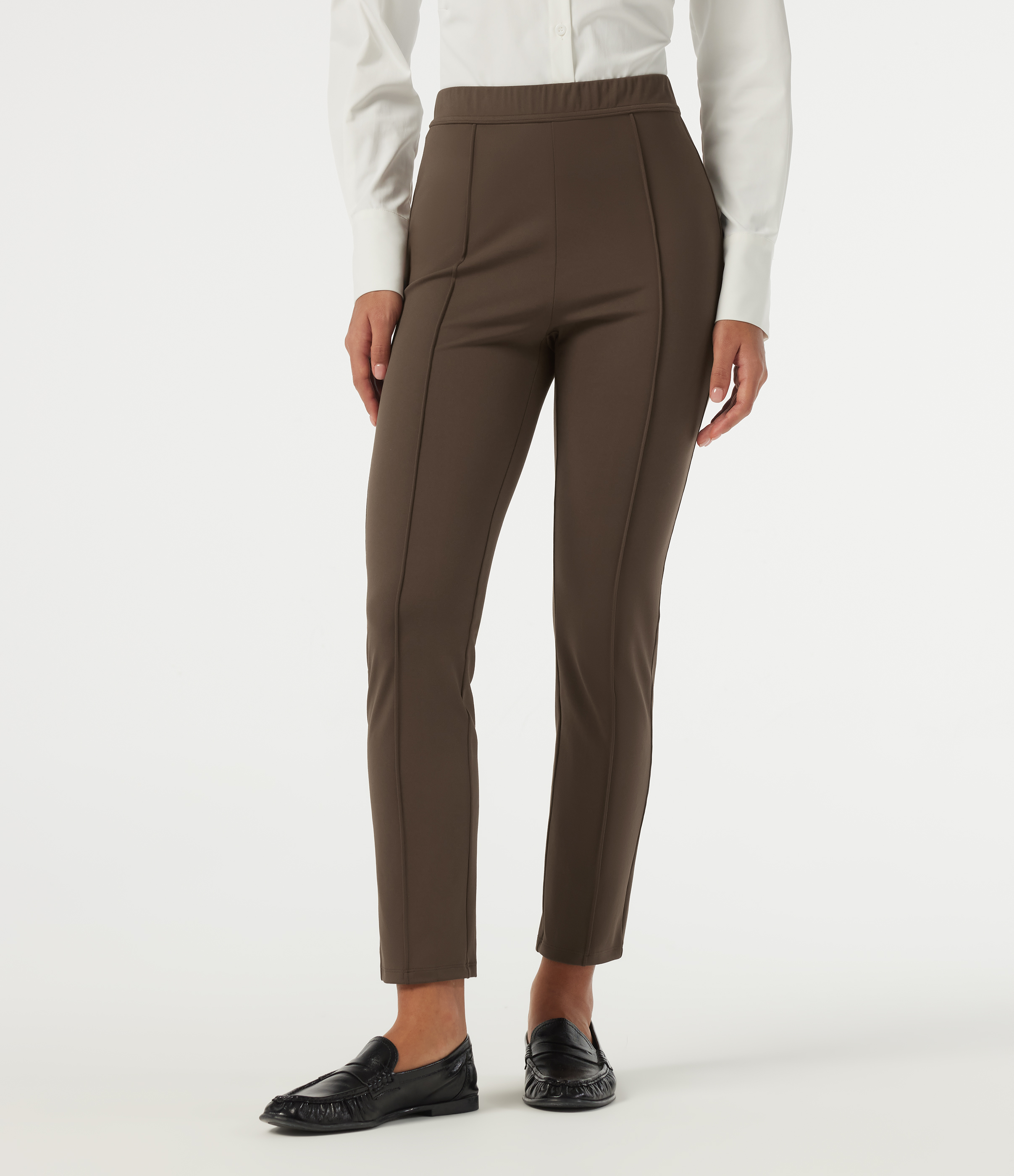 Chocolate Martini DayStretch High Waisted Slim Pintuck Work Pants / 2