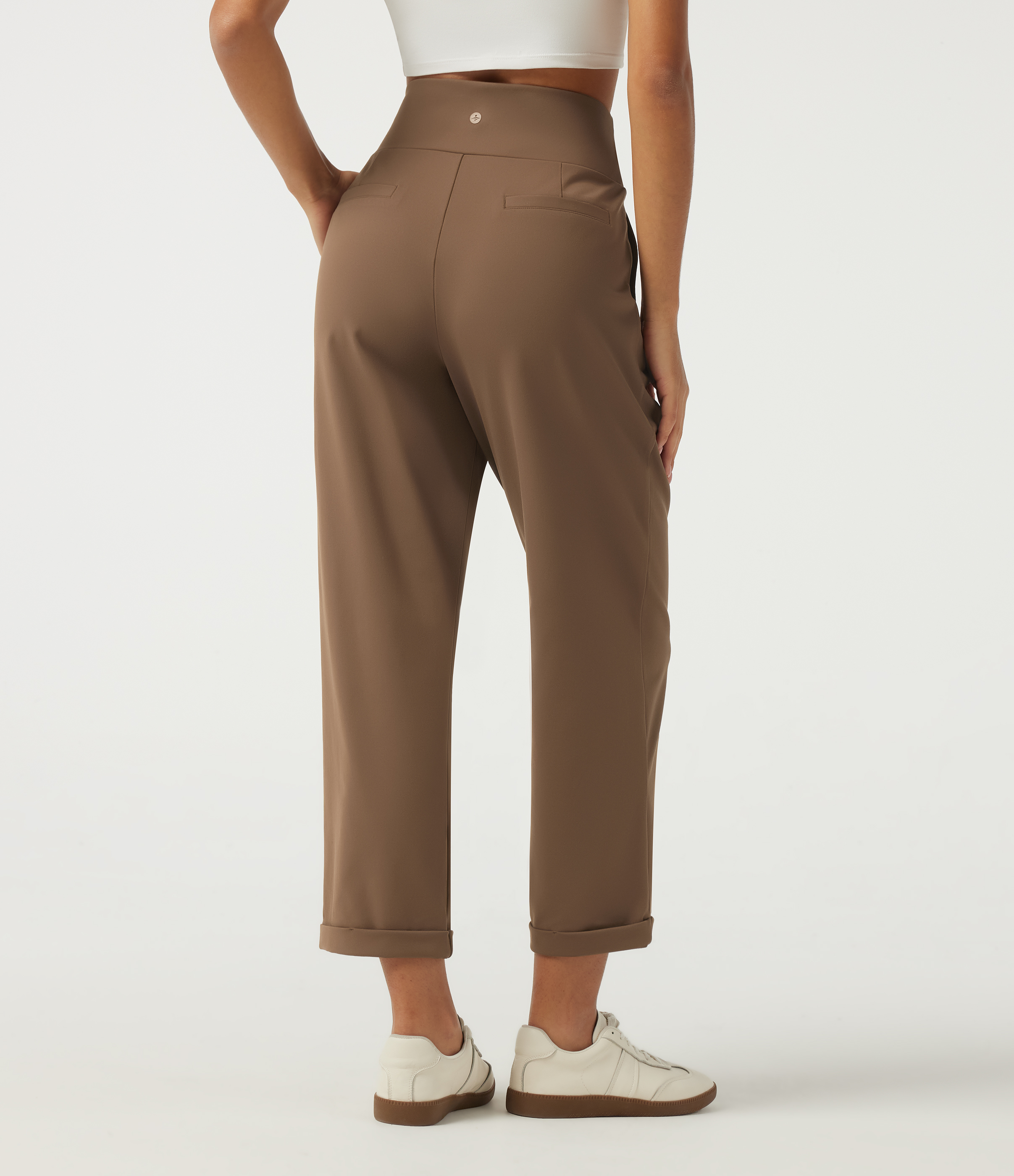 Sepia Halara Flex™ DayStretch High Waisted Tapered Rolled Hem Work Pants with Pockets / 2