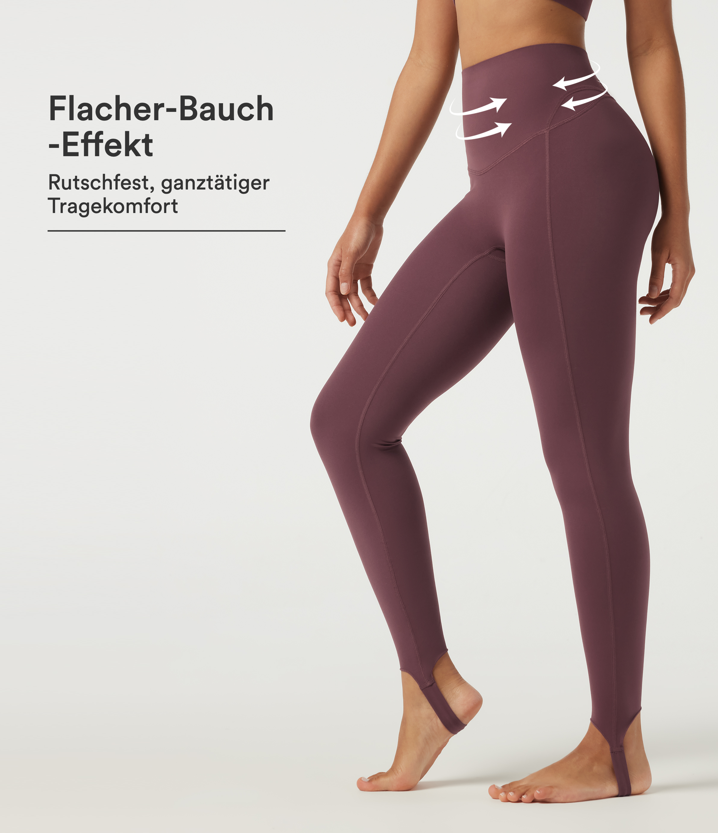 Halara UltraSculpt™ - Yoga-Leggings mit hohem Bund, Seitentaschen, Bauchkontrolle und Fußsteg