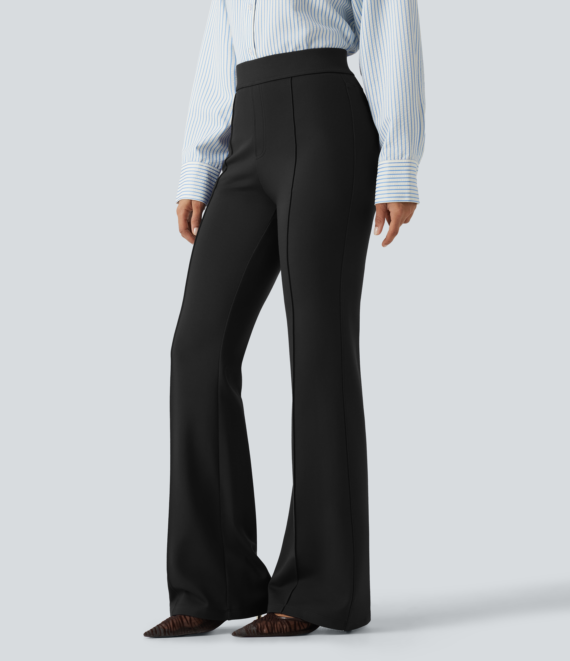 Halara Flex™ High Waisted Pintuck Work Bootcut Pants with Pockets